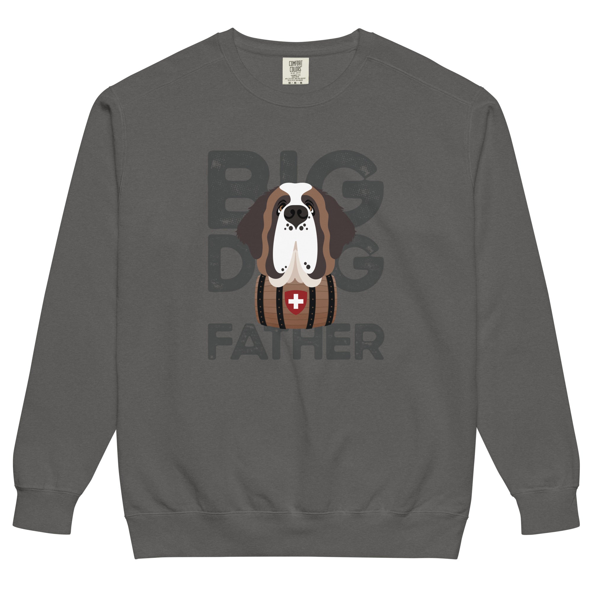 Big Dog Father Saint Bernard Comfort Colors® Sweatshirt - Lucy + Norman