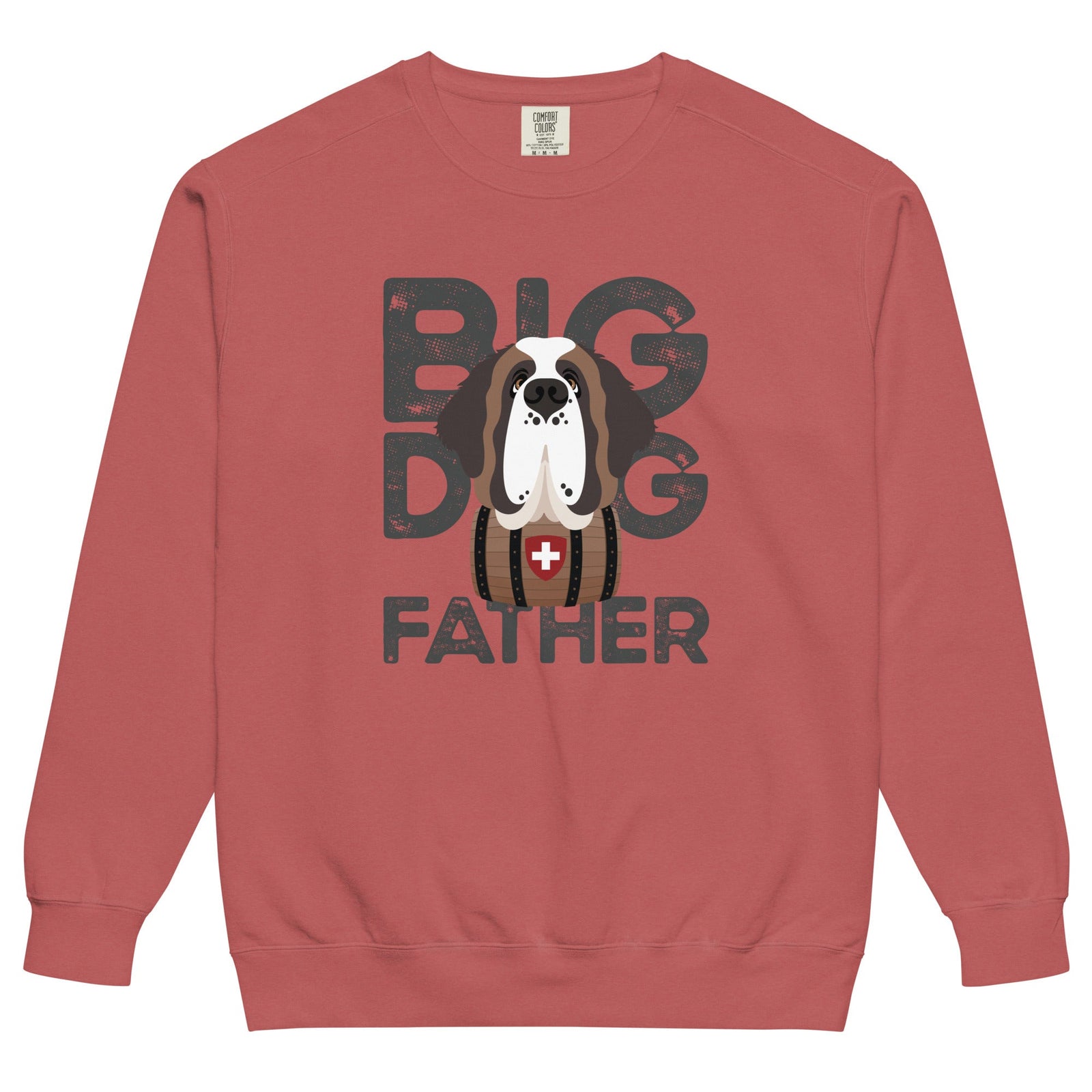 Big Dog Father Saint Bernard Comfort Colors® Sweatshirt - Lucy + Norman