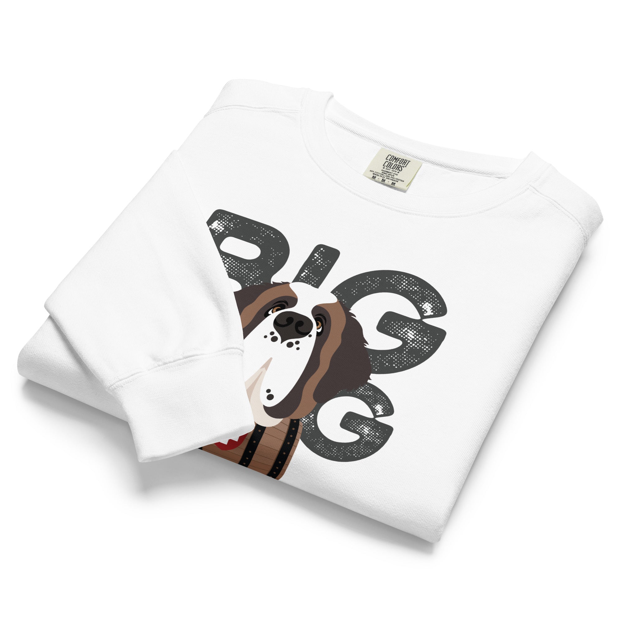 Big Dog Father Saint Bernard Comfort Colors® Sweatshirt - Lucy + Norman