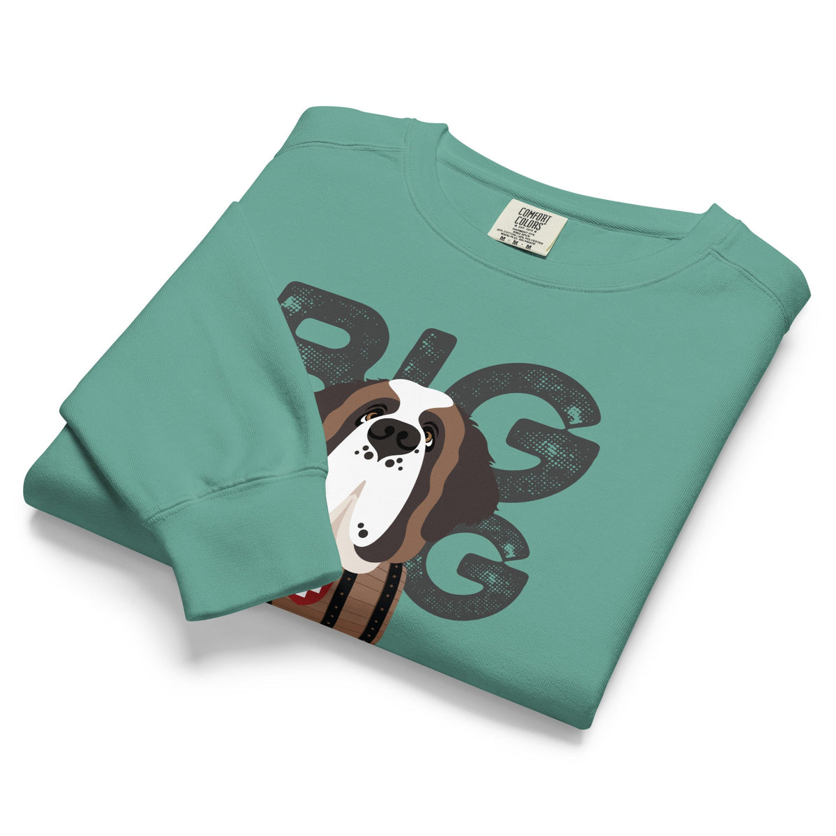 Big Dog Father Saint Bernard Comfort Colors® Sweatshirt - Lucy + Norman