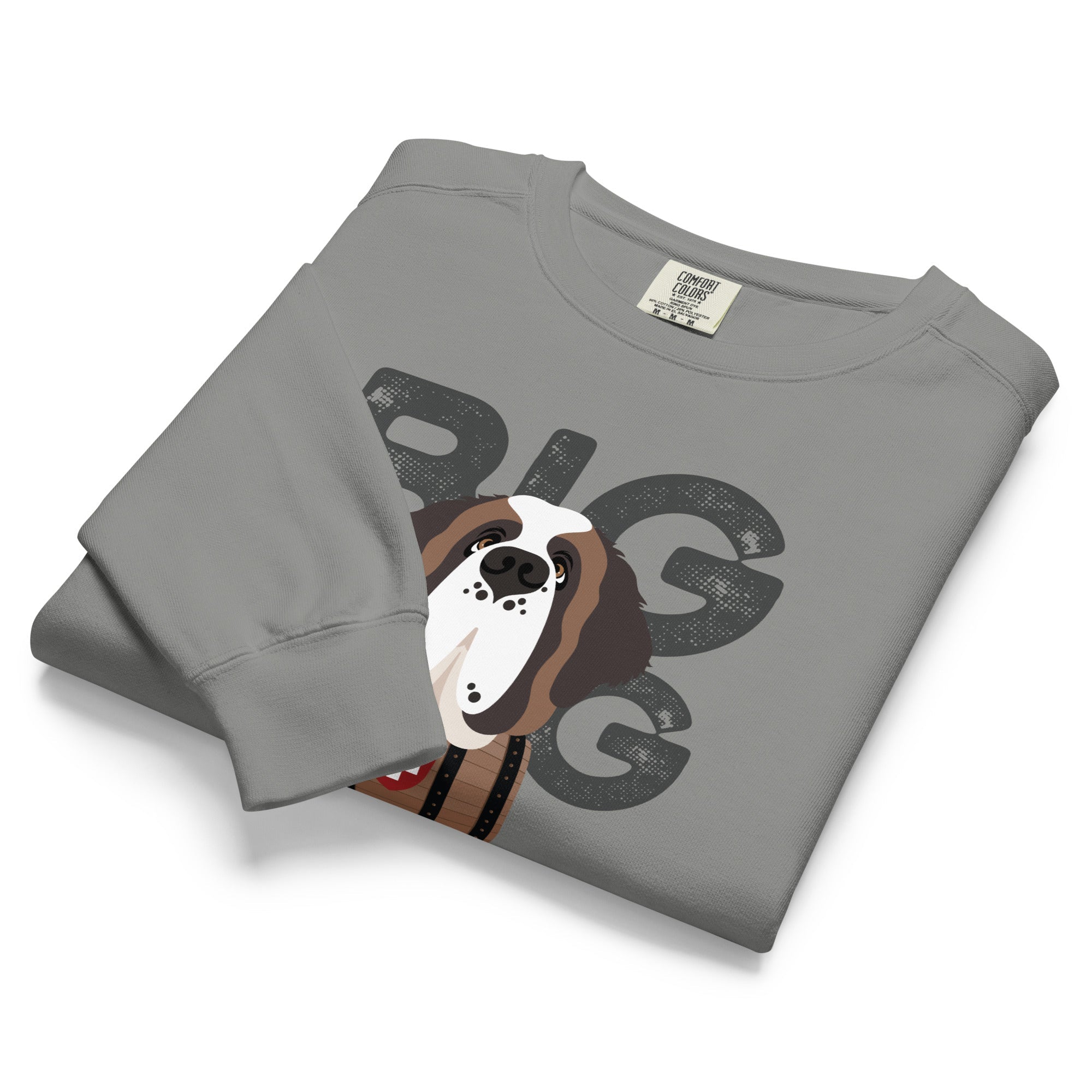 Big Dog Father Saint Bernard Comfort Colors® Sweatshirt - Lucy + Norman
