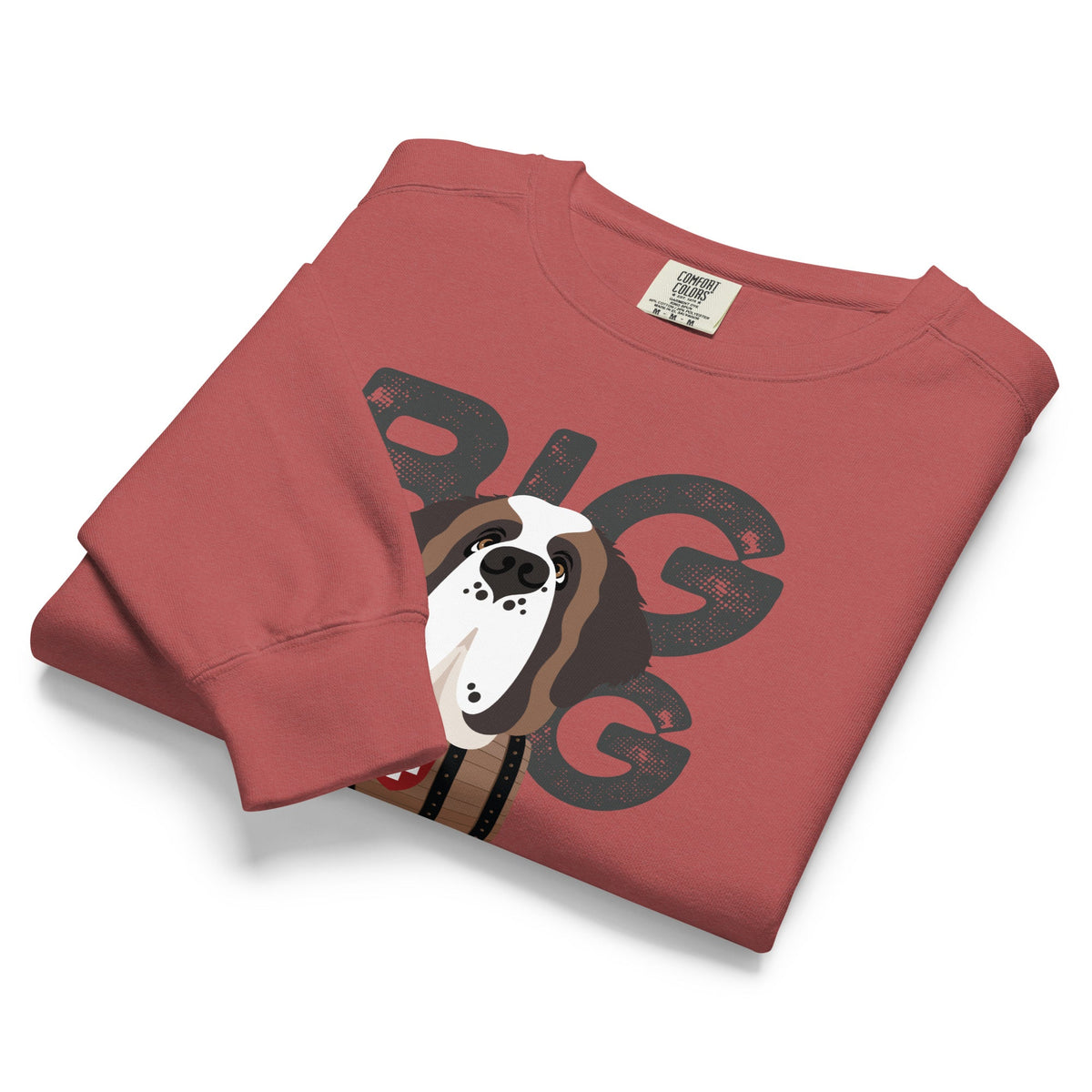 Big Dog Father Saint Bernard Comfort Colors® Sweatshirt - Lucy + Norman