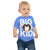 Child wearing a blue t-shirt with 'BIG DOG KID' and a Saint Bernard dog graphic on a white background.