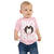 Child wearing a pink t-shirt with 'BIG DOG KID' and a Saint Bernard dog graphic on a white background.