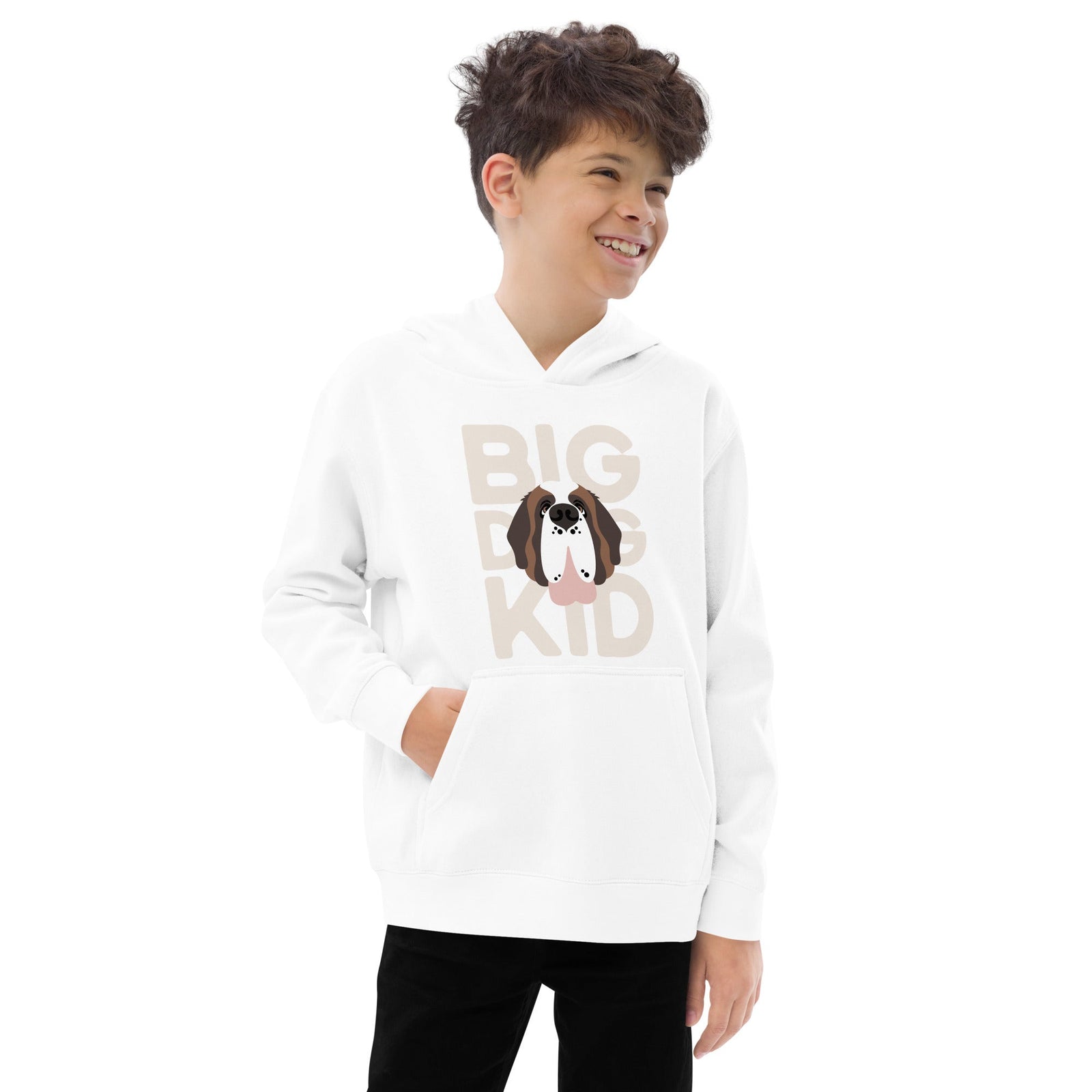 Big Dog Kid Youth Fleece Hoodie - Lucy + Norman
