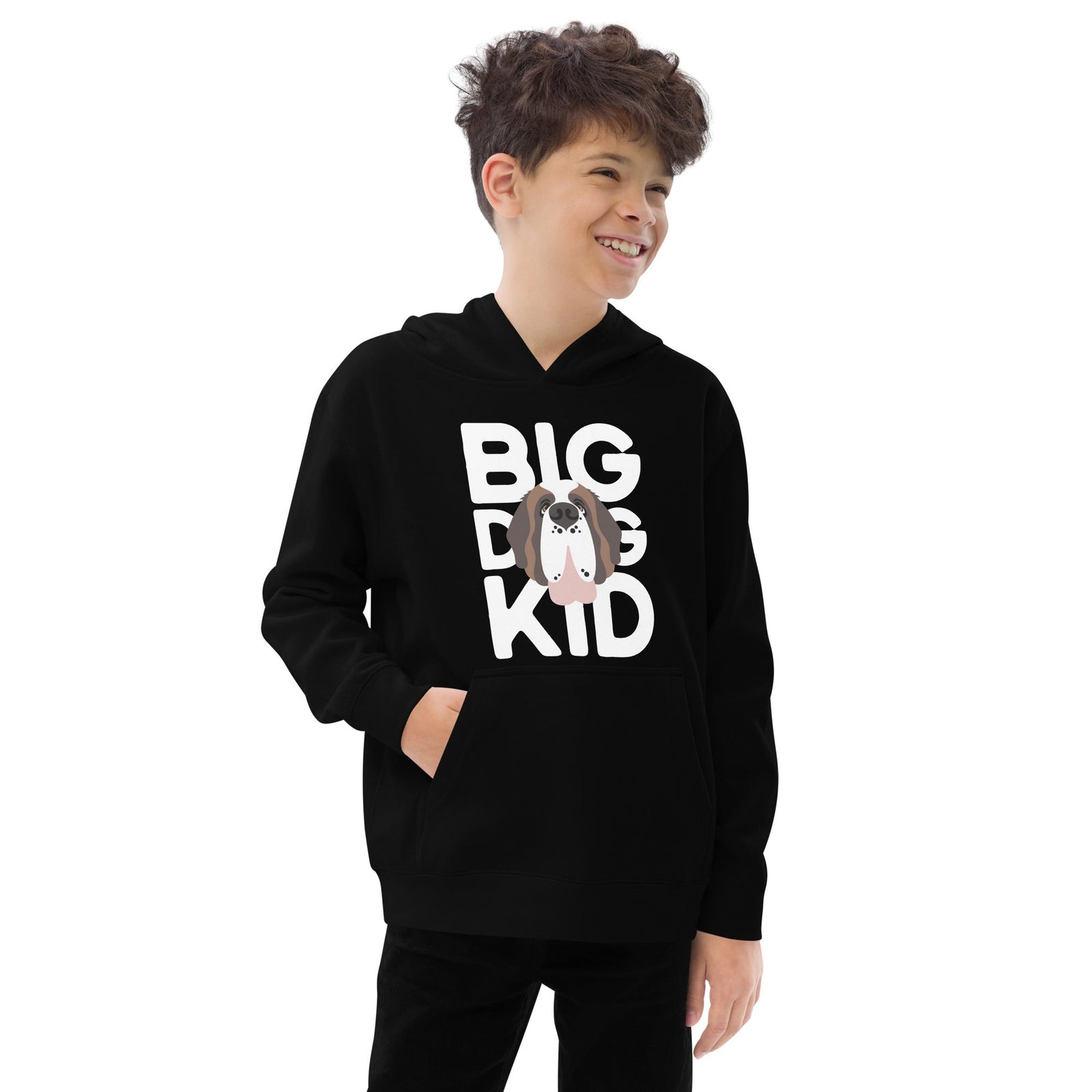 Big Dog Kid Youth Fleece Hoodie - Lucy + Norman