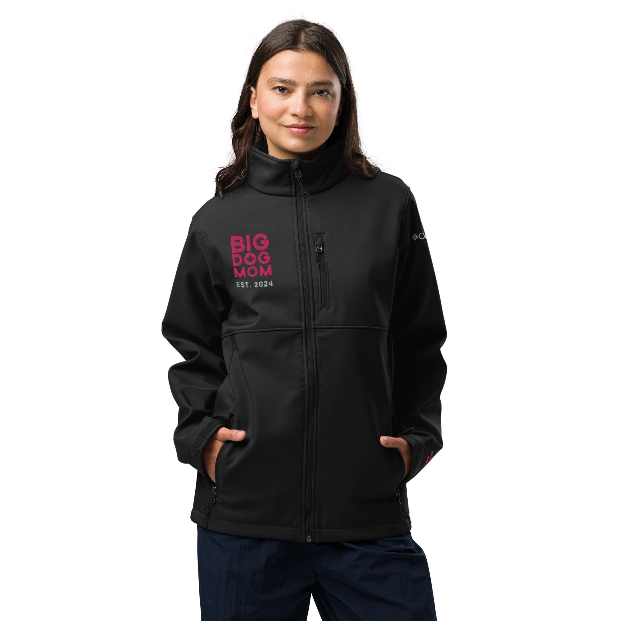 Big Dog Mom Columbia Soft Shell Jacket - Lucy + Norman