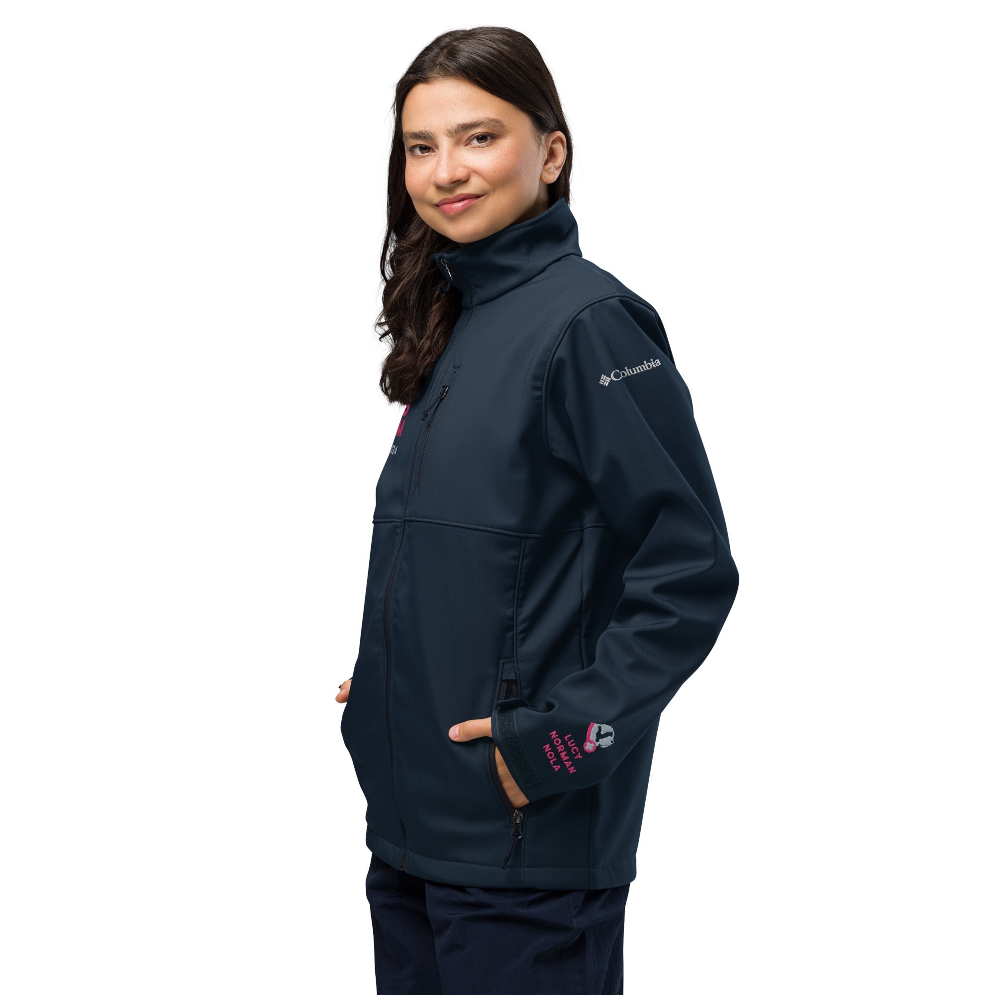 Big Dog Mom Columbia Soft Shell Jacket - Lucy + Norman