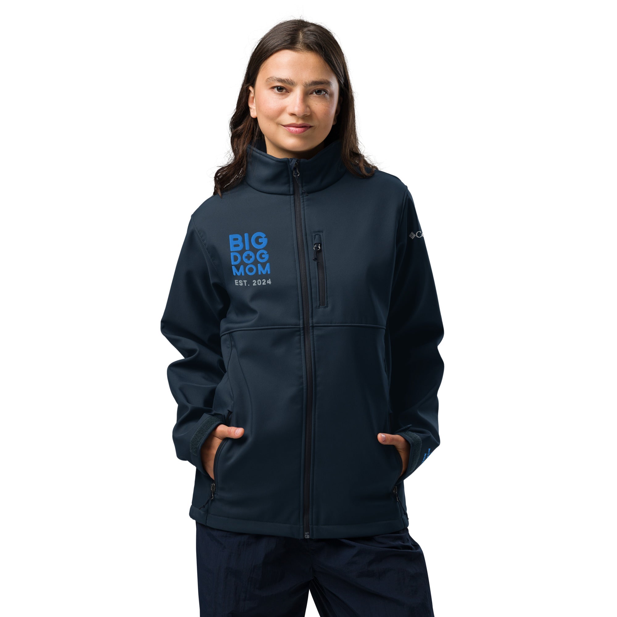 Big Dog Mom Columbia Soft Shell Jacket - Lucy + Norman