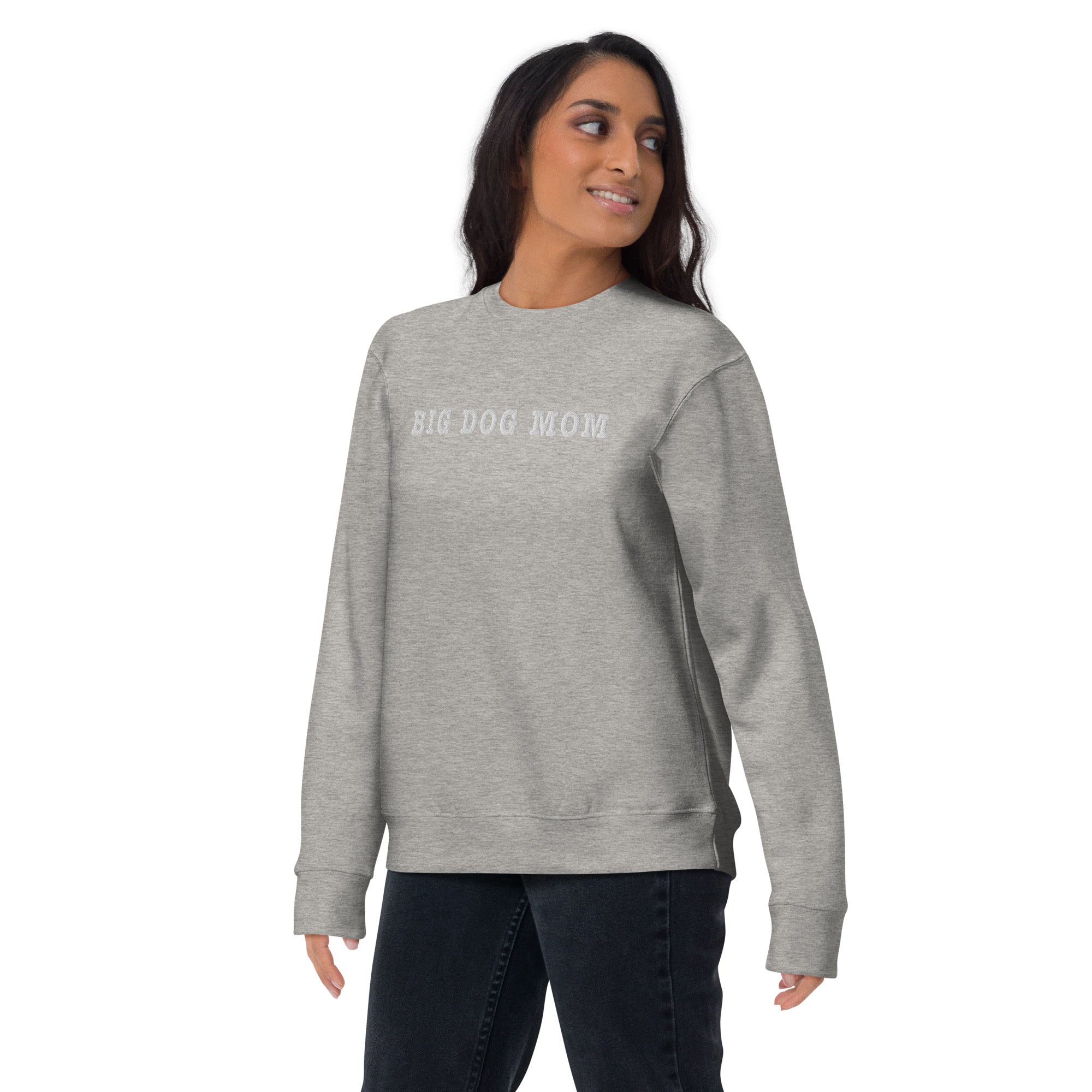 Big Dog Mom Embroidered Premium Sweatshirt - Lucy + Norman