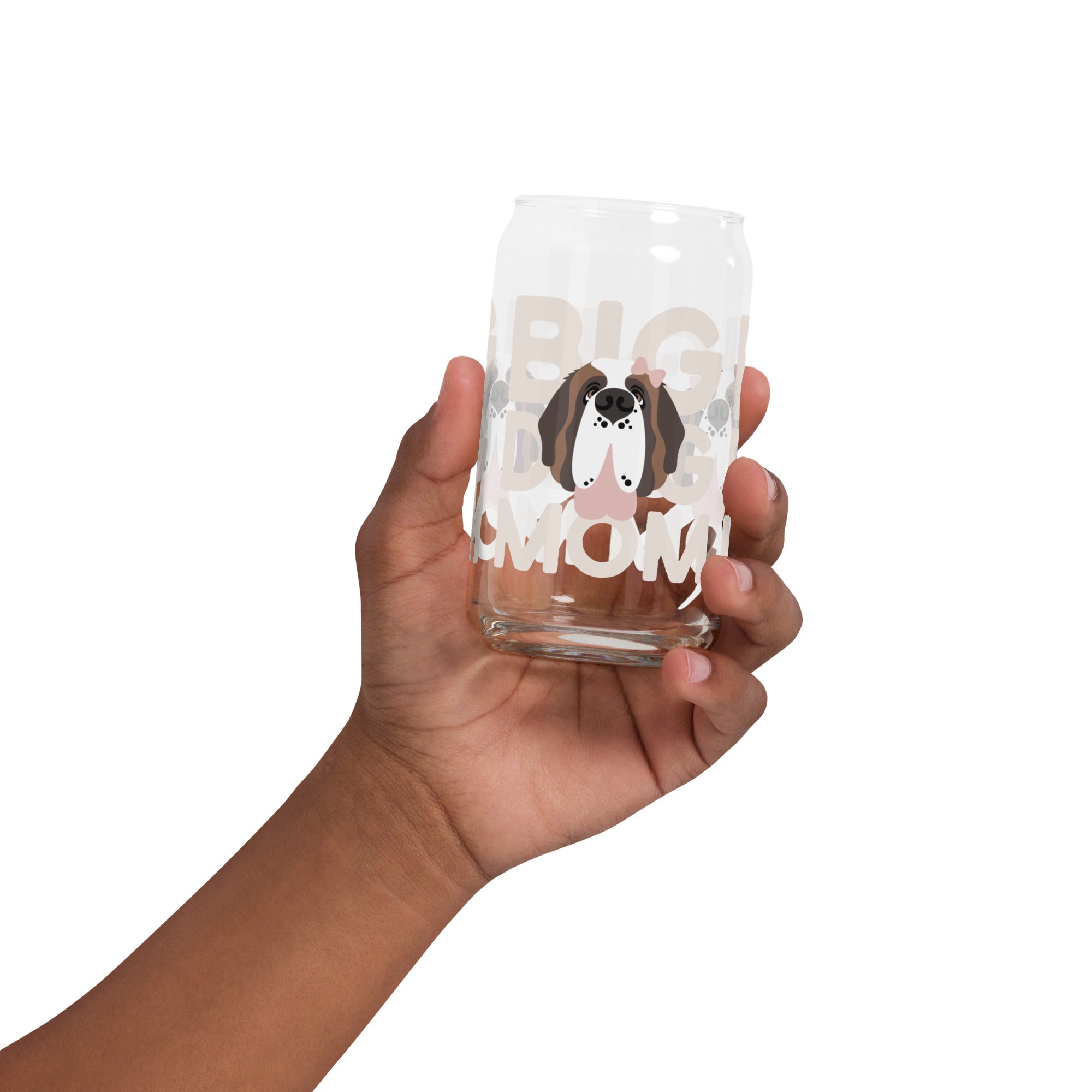 Big Dog Mom Female Glass Can Drinkware - Lucy + Norman