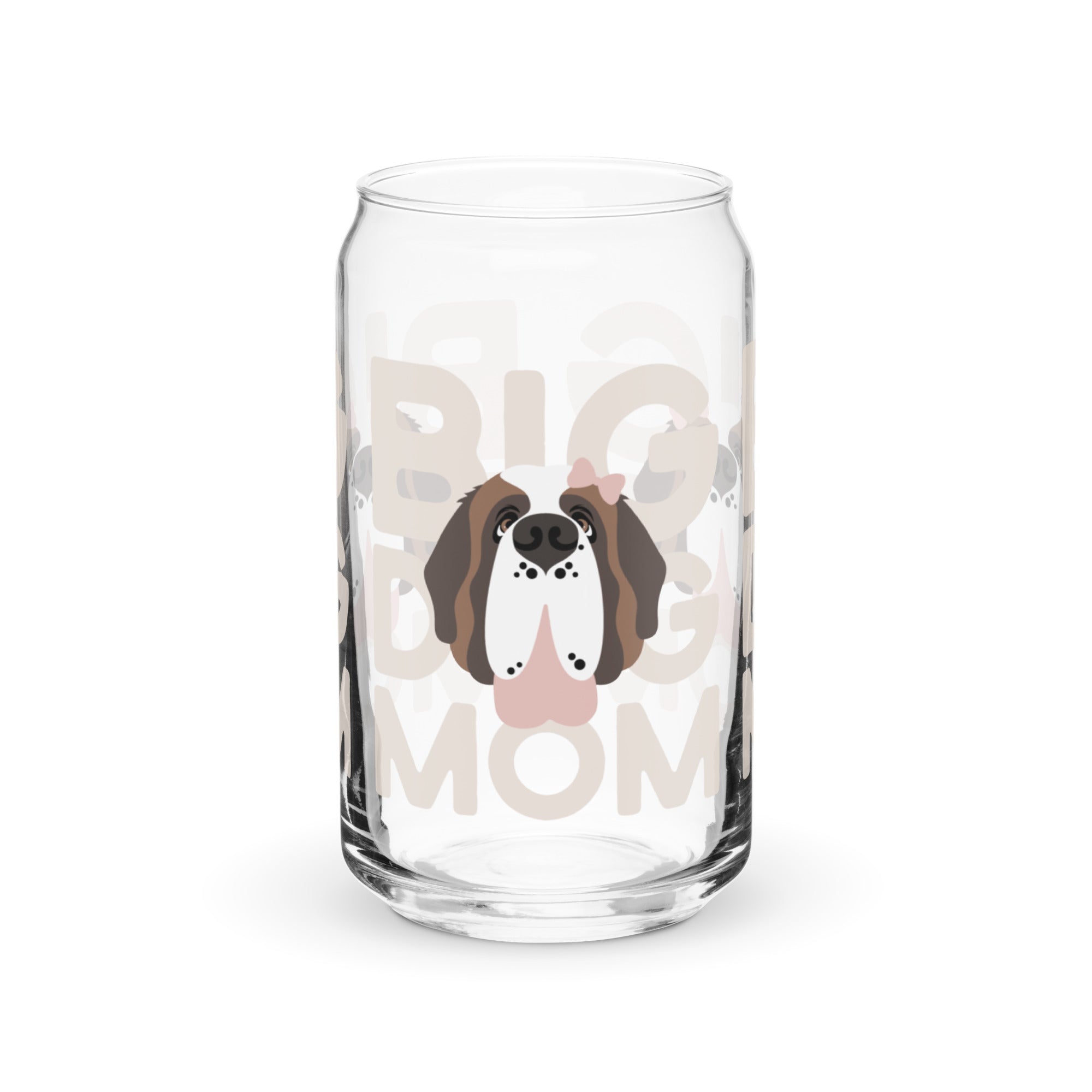 Big Dog Mom Female Glass Can Drinkware - Lucy + Norman