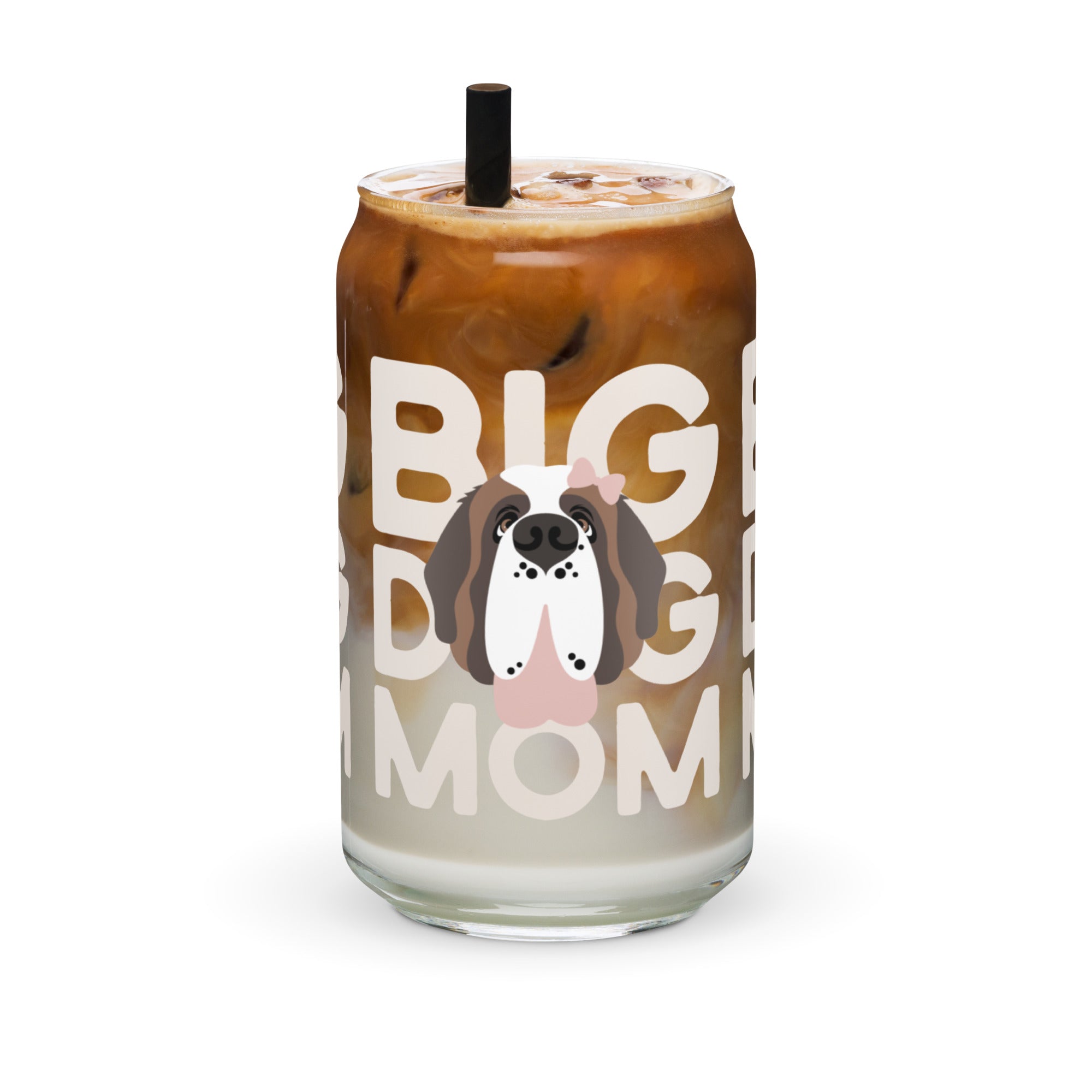 Big Dog Mom Female Glass Can Drinkware - Lucy + Norman