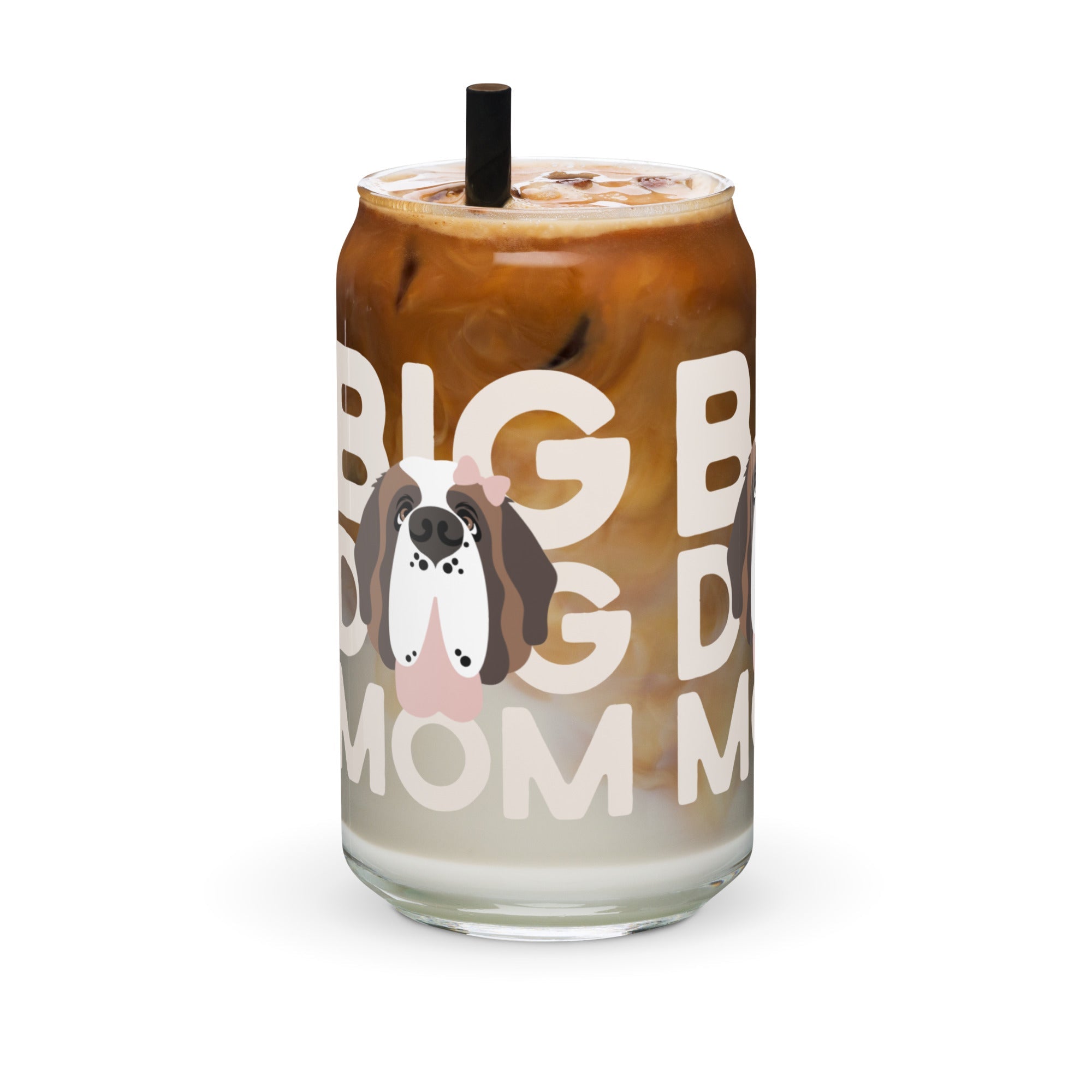 Big Dog Mom Female Glass Can Drinkware - Lucy + Norman