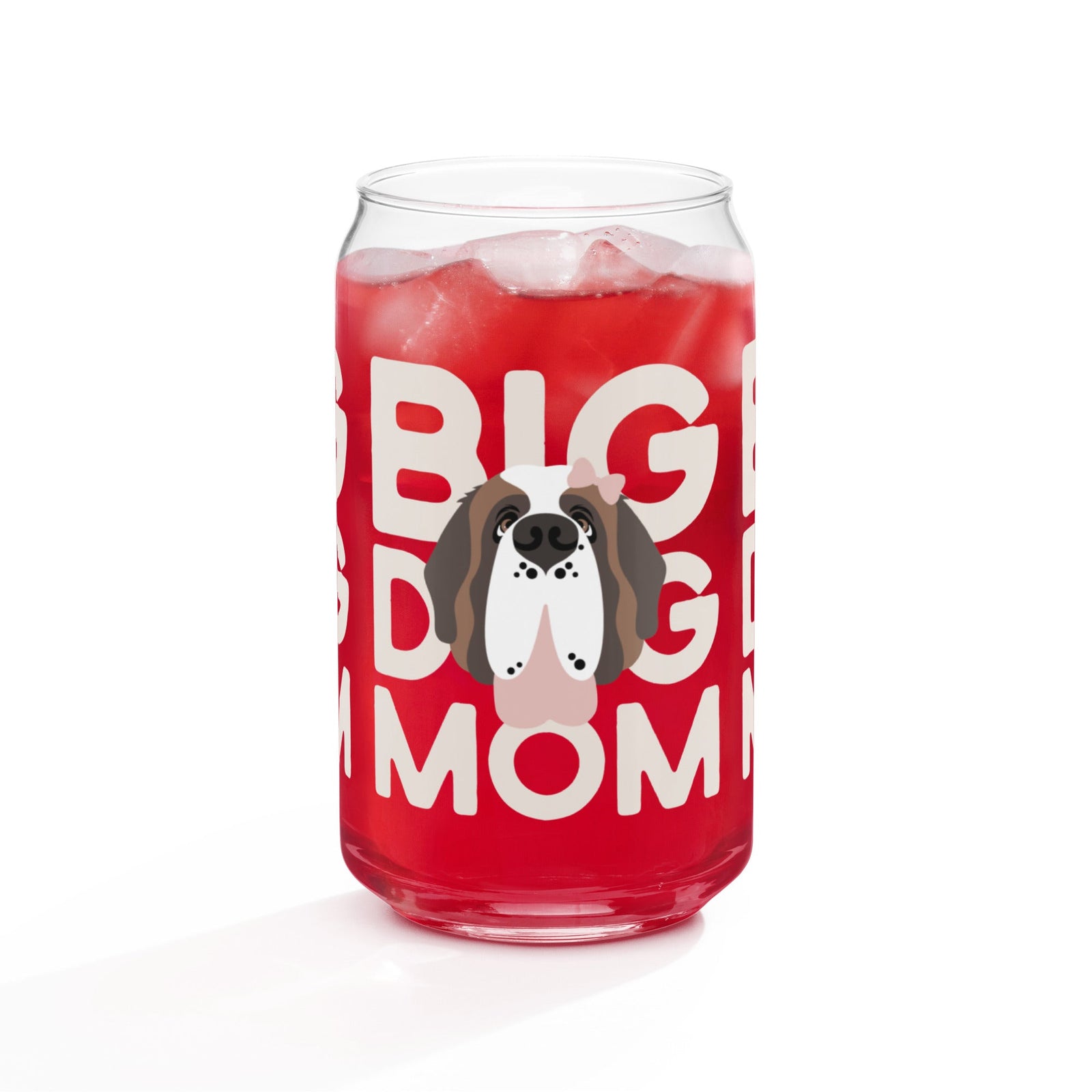 Big Dog Mom Female Glass Can Drinkware - Lucy + Norman