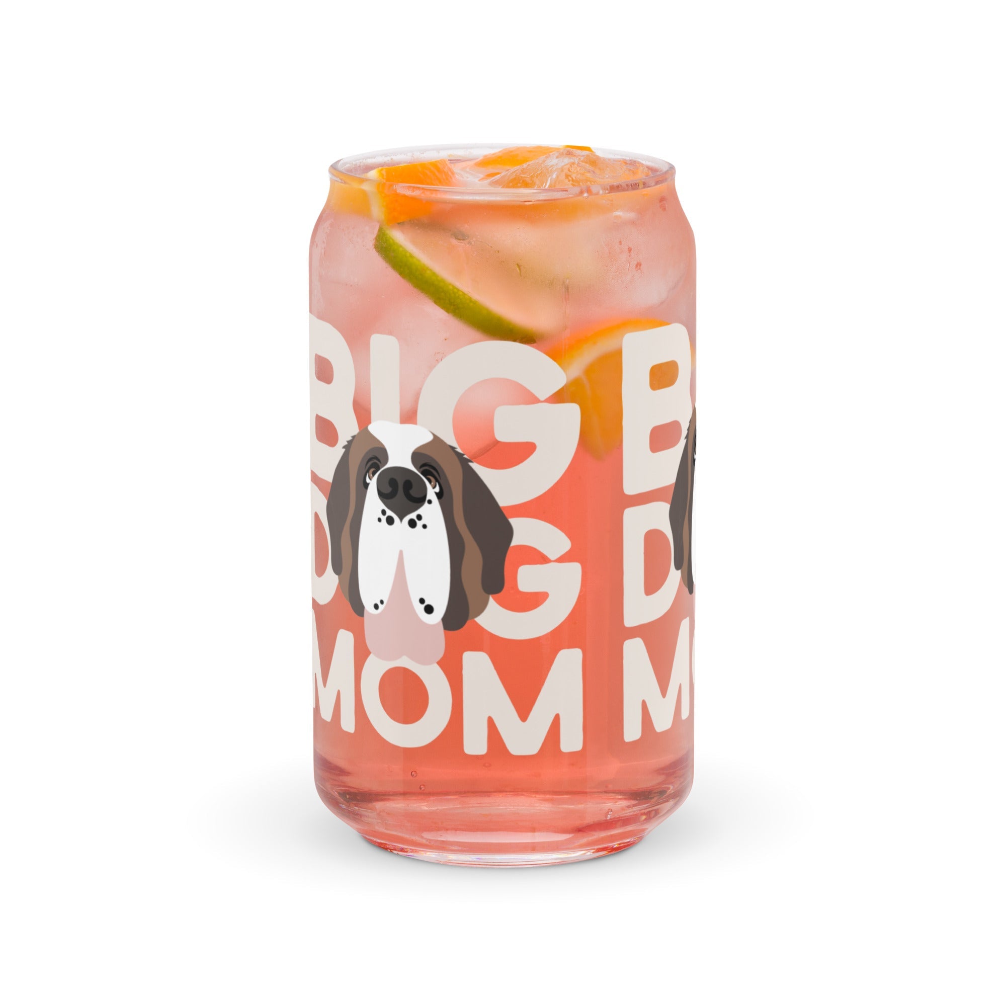 Big Dog Mom Glass Can Drinkware - Lucy + Norman