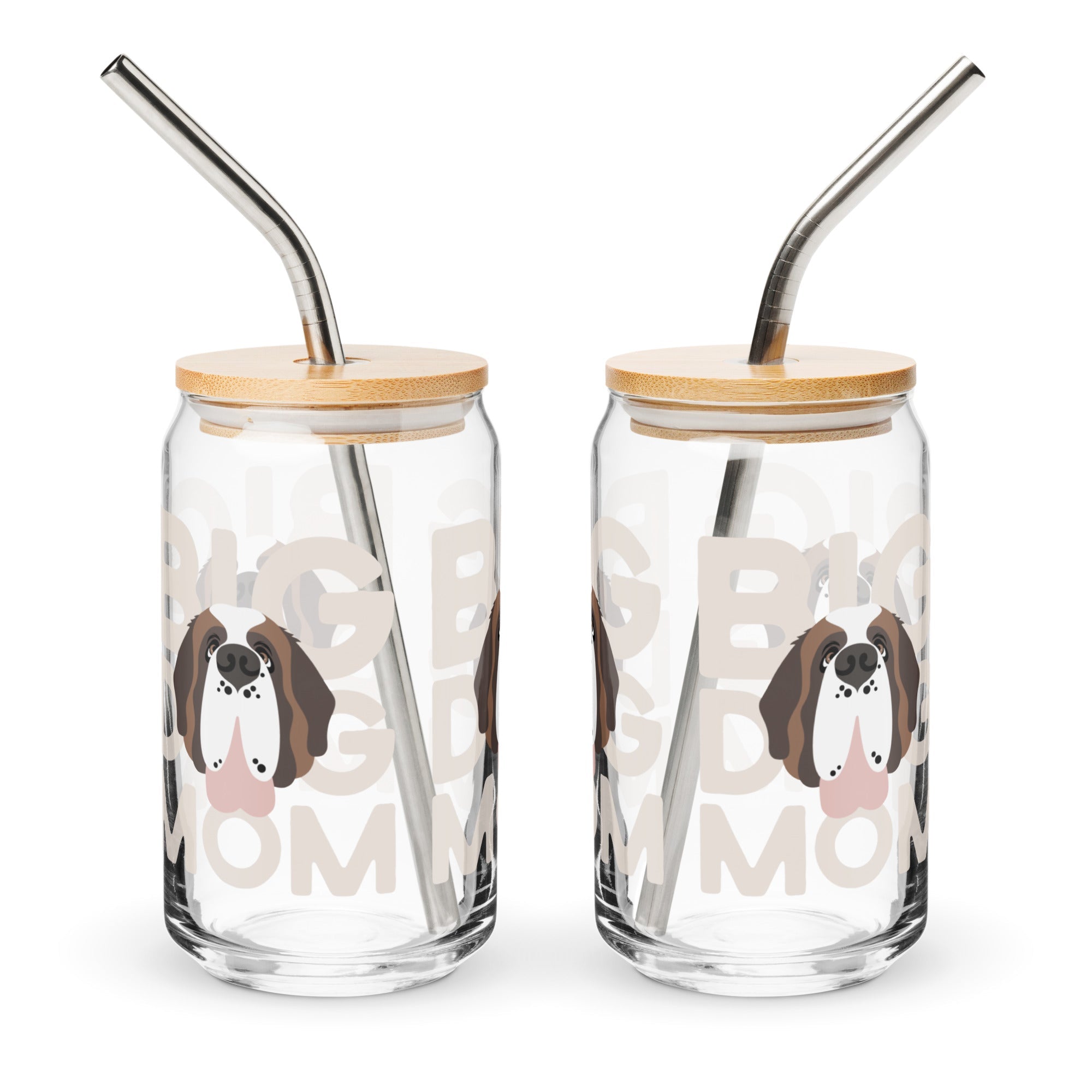 Big Dog Mom Glass Can Drinkware - Lucy + Norman