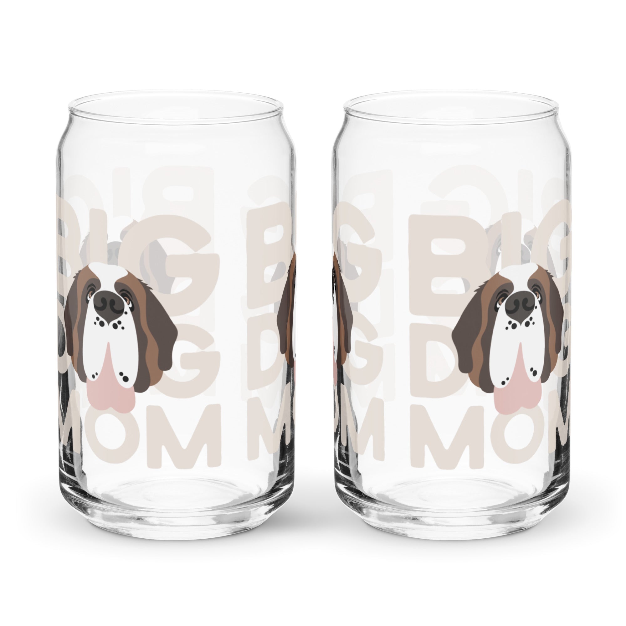 Big Dog Mom Glass Can Drinkware - Lucy + Norman