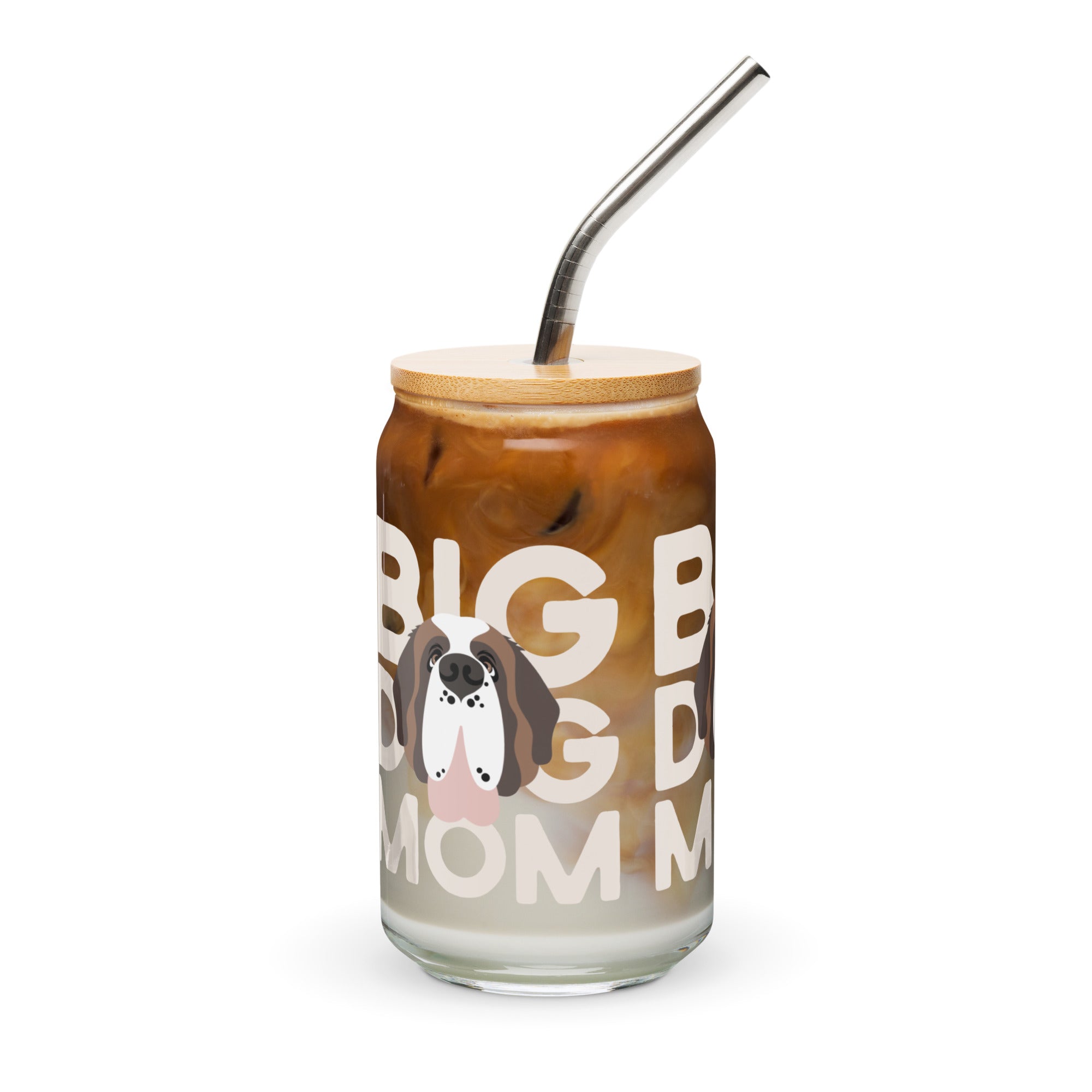 Big Dog Mom Glass Can Drinkware - Lucy + Norman