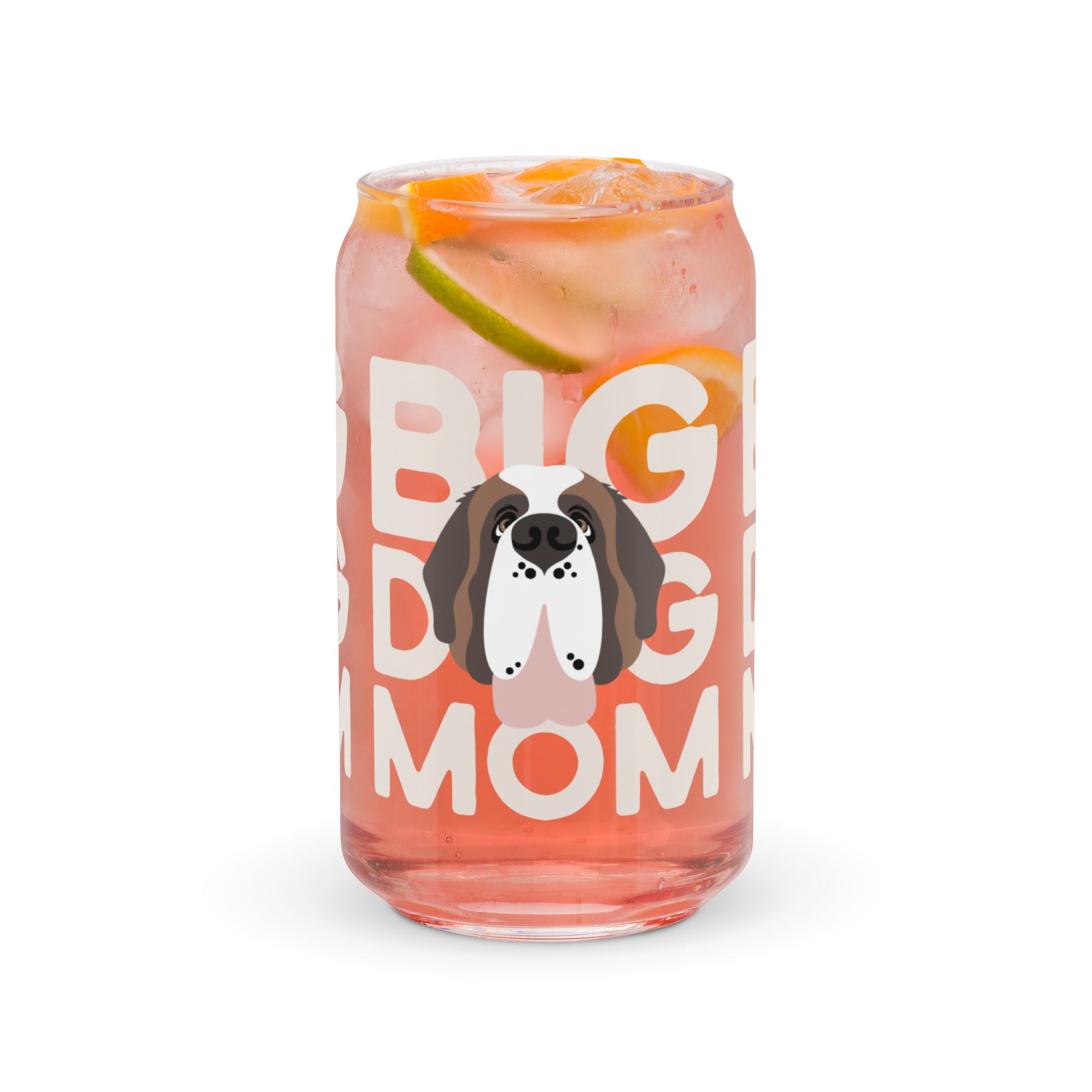 Big Dog Mom Glass Can Drinkware - Lucy + Norman