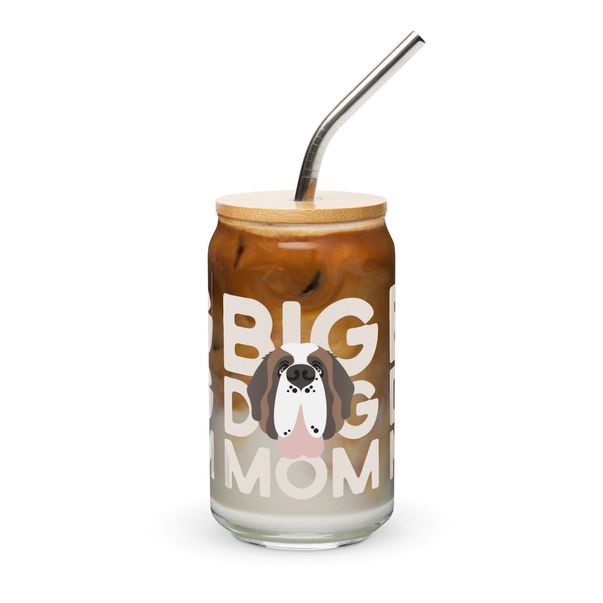 Big Dog Mom Glass Can Drinkware - Lucy + Norman