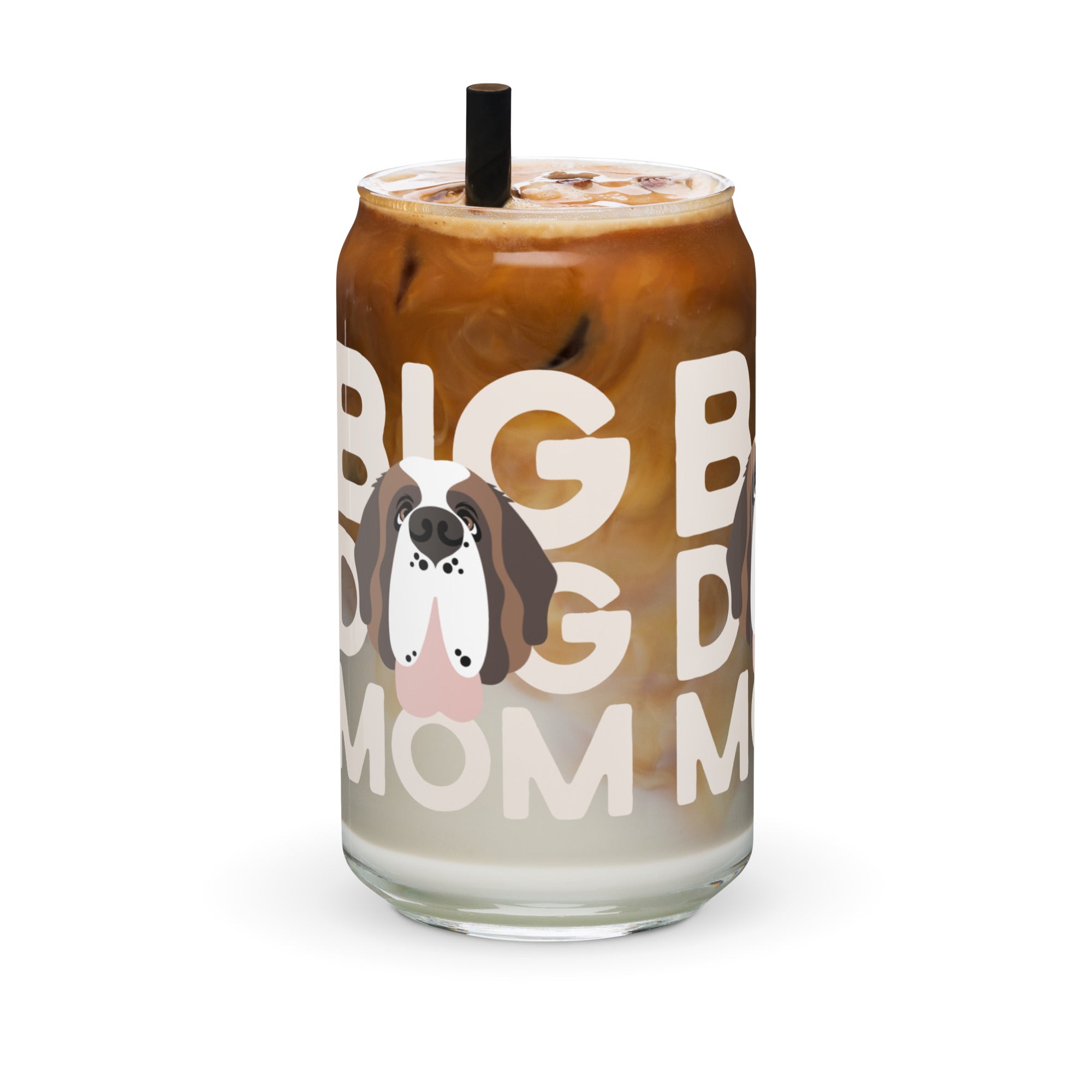 Big Dog Mom Glass Can Drinkware - Lucy + Norman