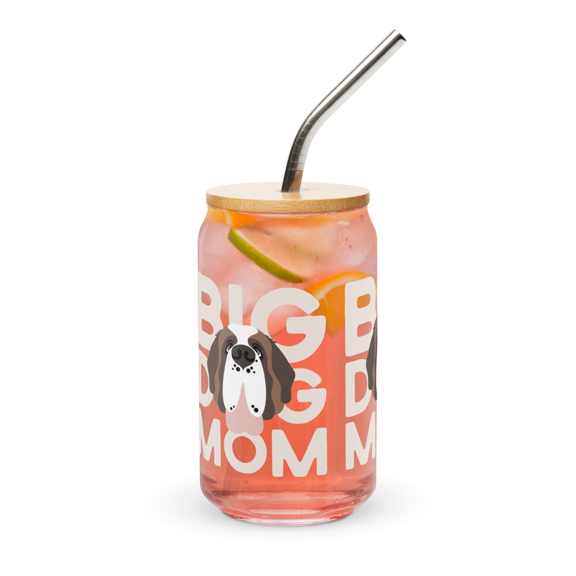 Big Dog Mom Glass Can Drinkware - Lucy + Norman