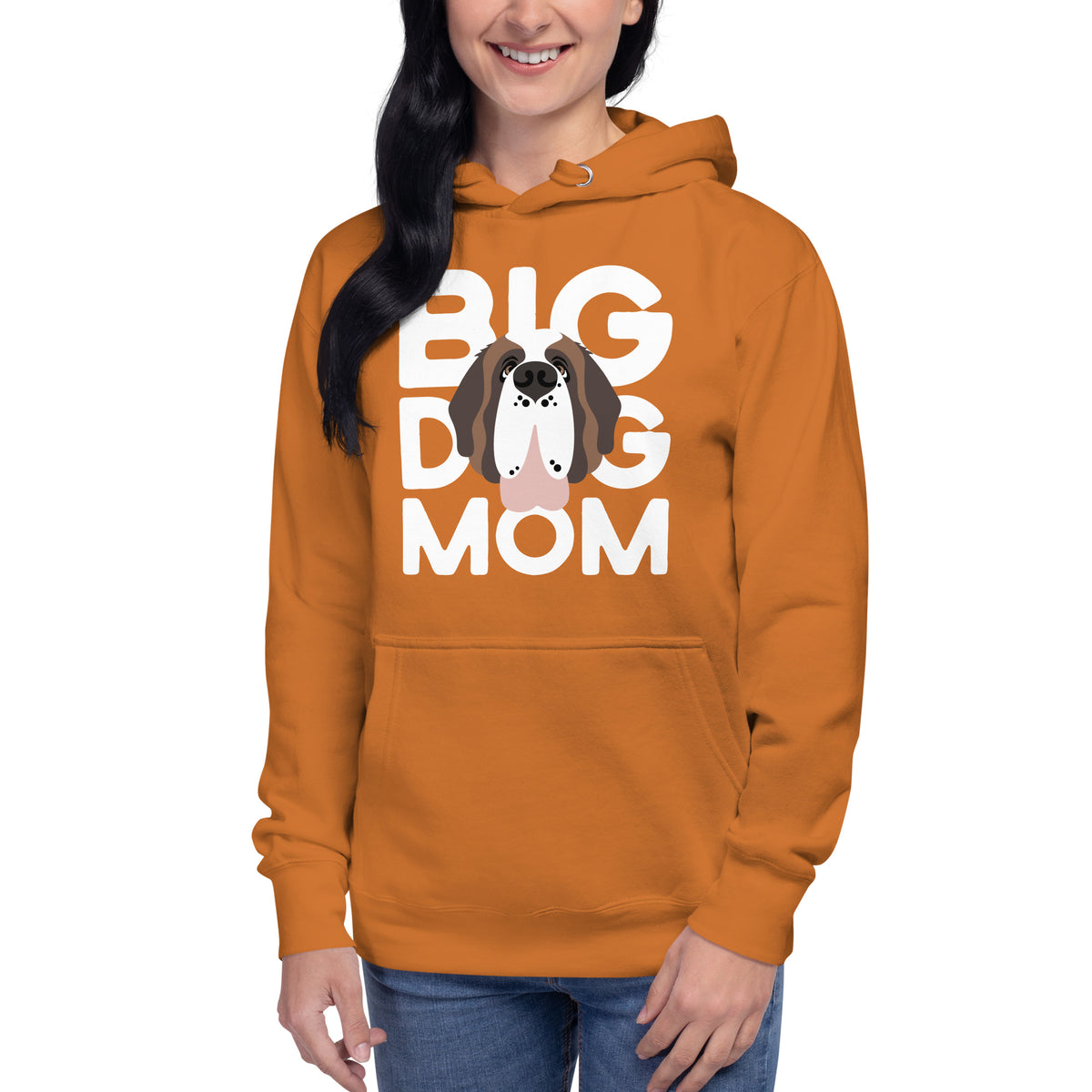 Big Dog Mom Saint Bernard Hoodie