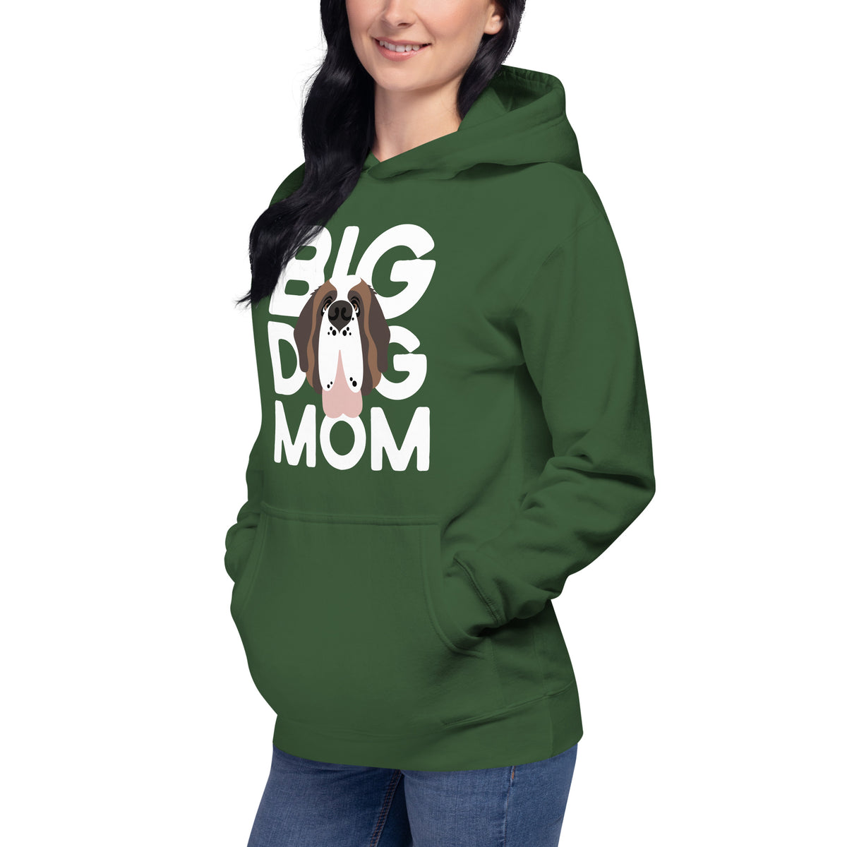 Big Dog Mom Saint Bernard Hoodie