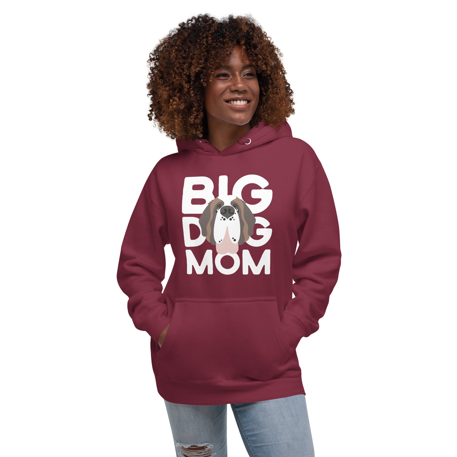 Big Dog Mom Saint Bernard Hoodie