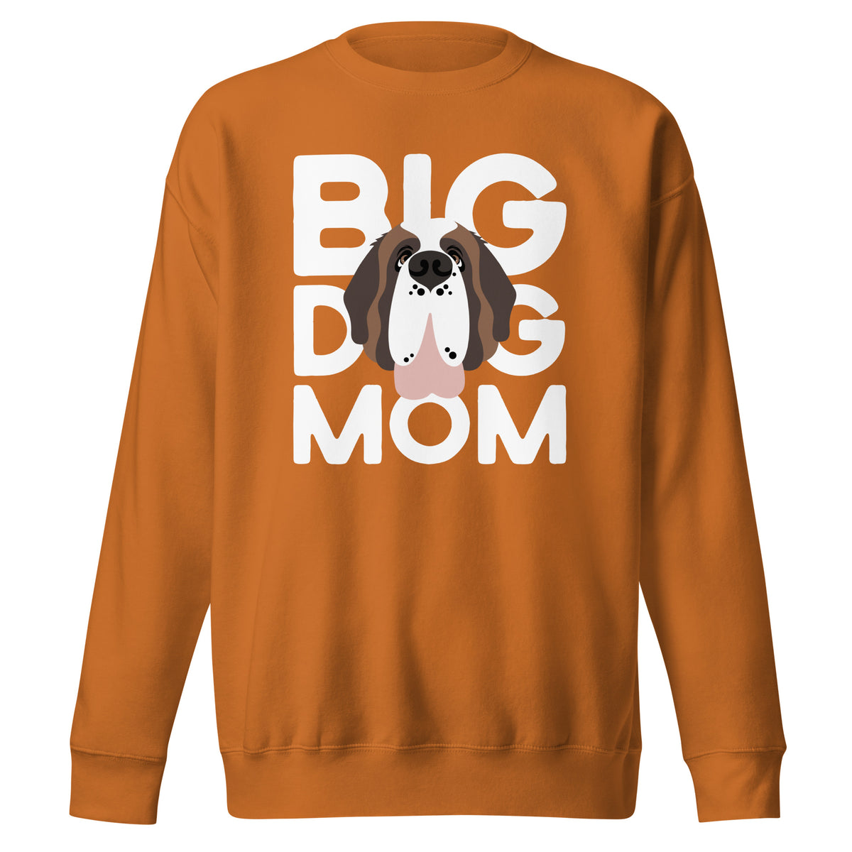 Big Dog Mom Saint Bernard Sweatshirt | Cozy Fleece Crewneck