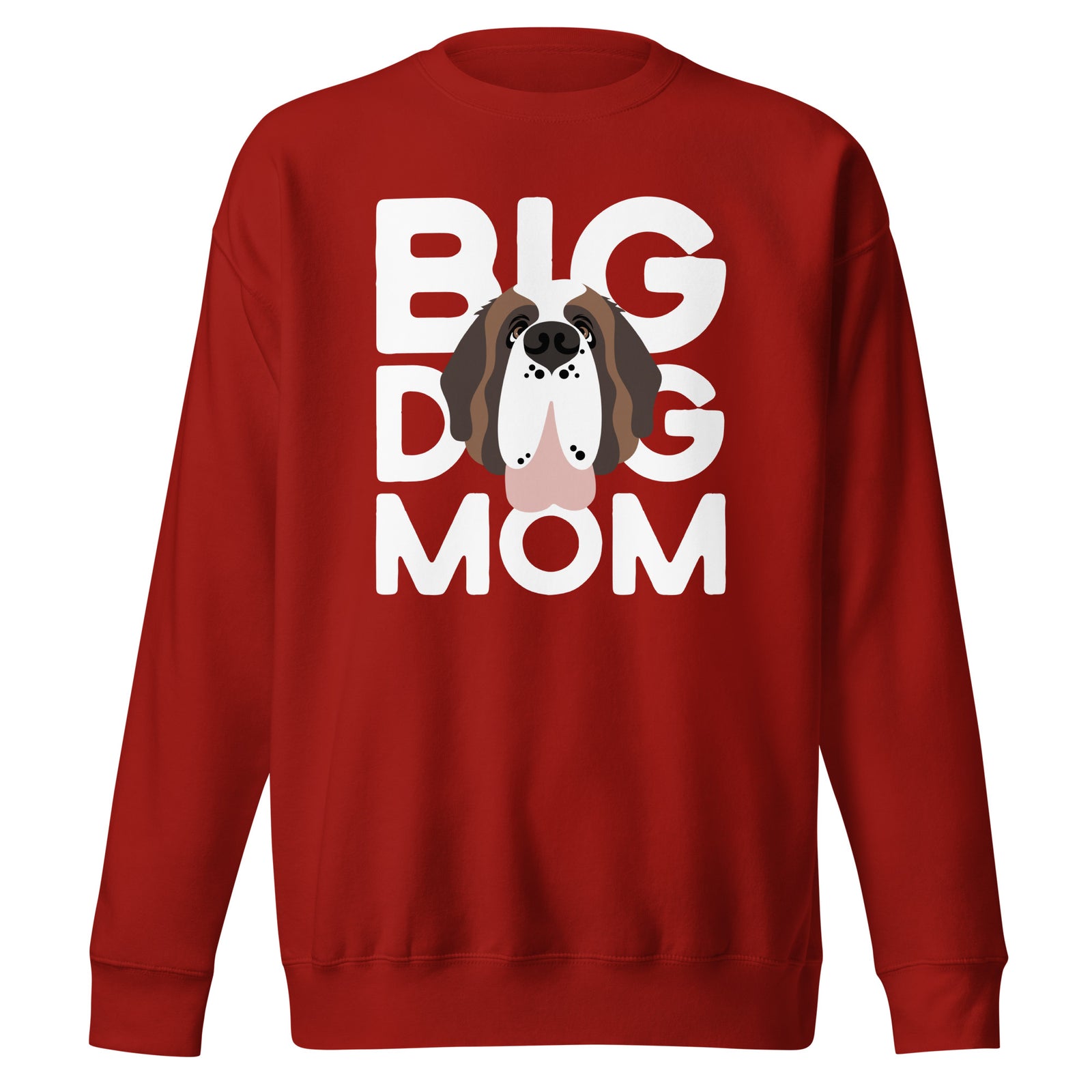 Big Dog Mom Saint Bernard Sweatshirt | Cozy Fleece Crewneck