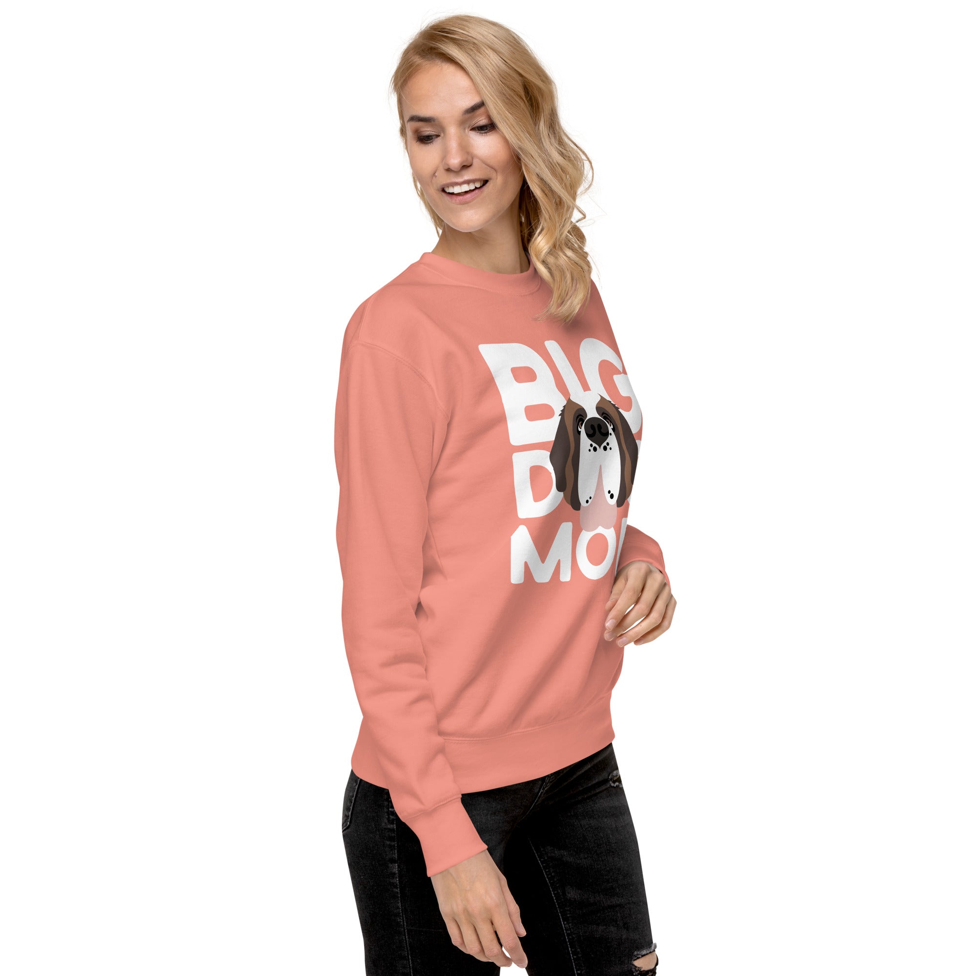 Big Dog Mom Saint Bernard Sweatshirt | Cozy Fleece Crewneck