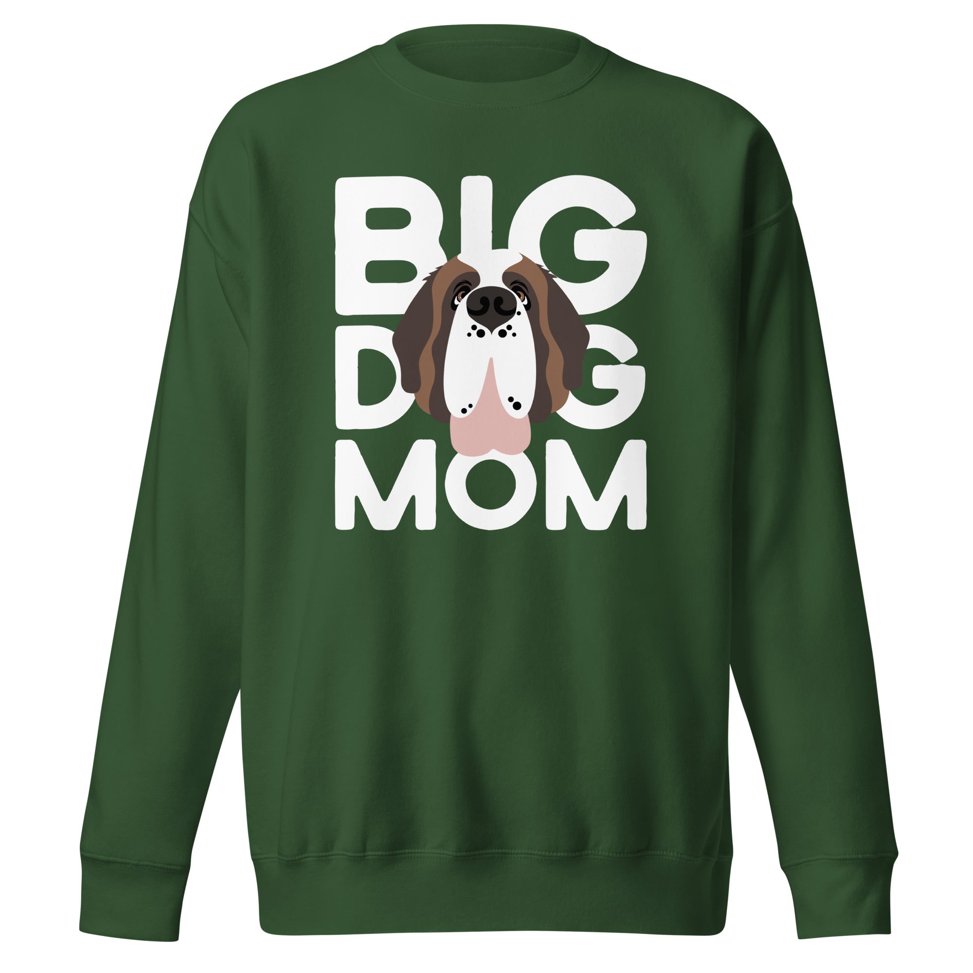 Big Dog Mom Saint Bernard Sweatshirt | Cozy Fleece Crewneck