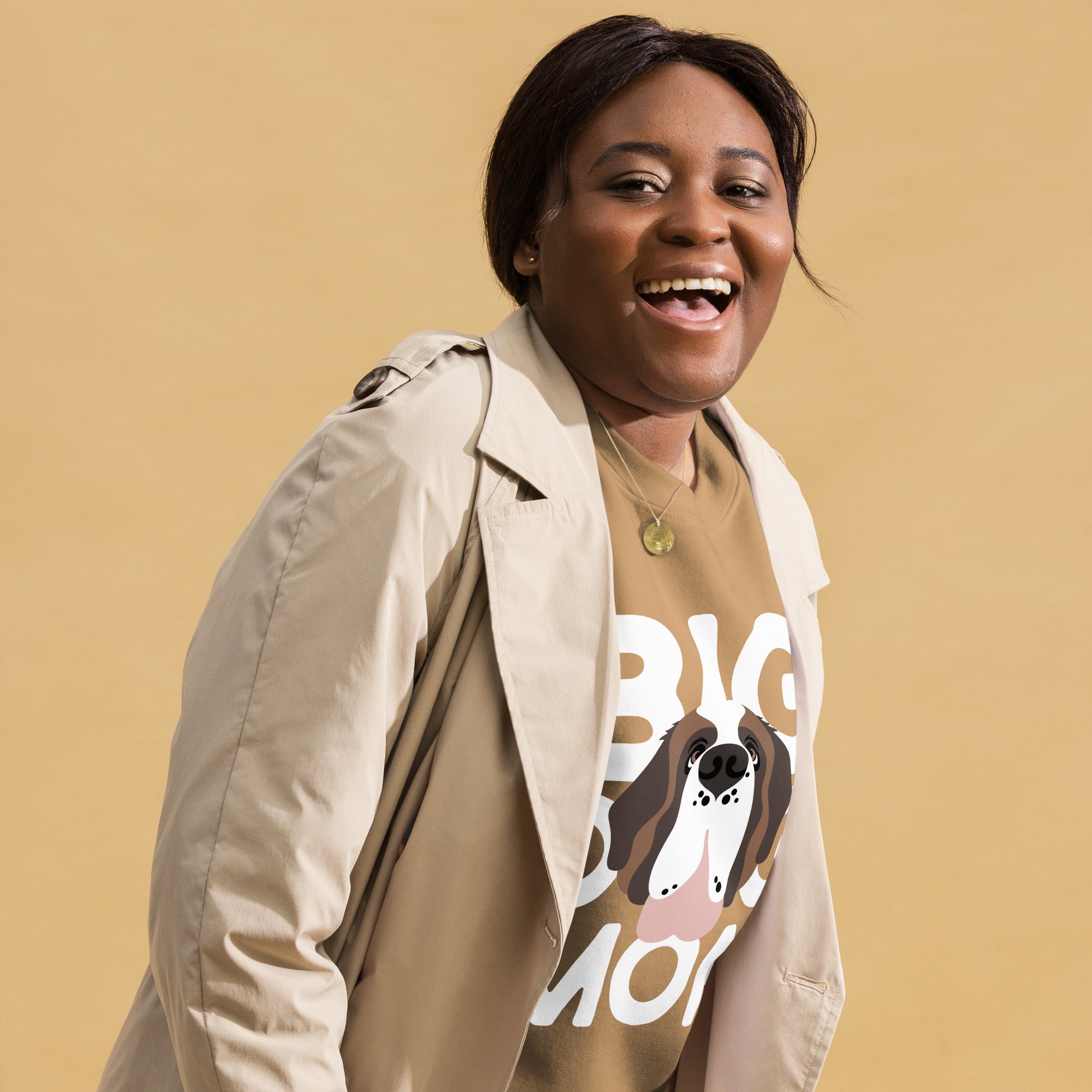 Big Dog Mom Saint Bernard Sweatshirt | Cozy Fleece Crewneck