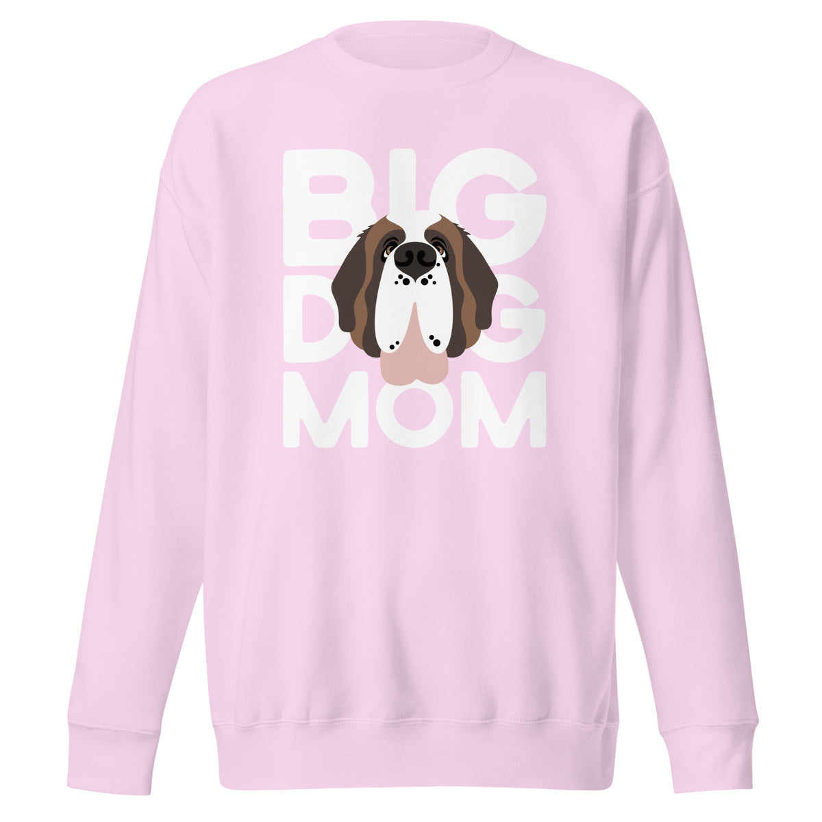 Big Dog Mom Saint Bernard Sweatshirt | Cozy Fleece Crewneck