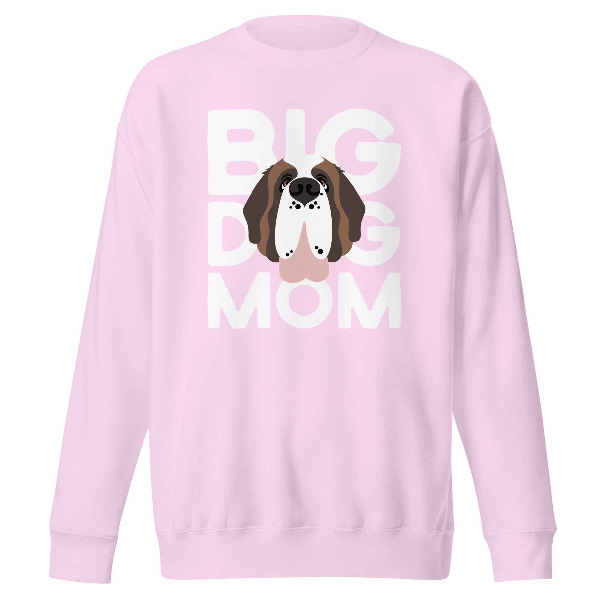 Big Dog Mom Saint Bernard Sweatshirt | Cozy Fleece Crewneck