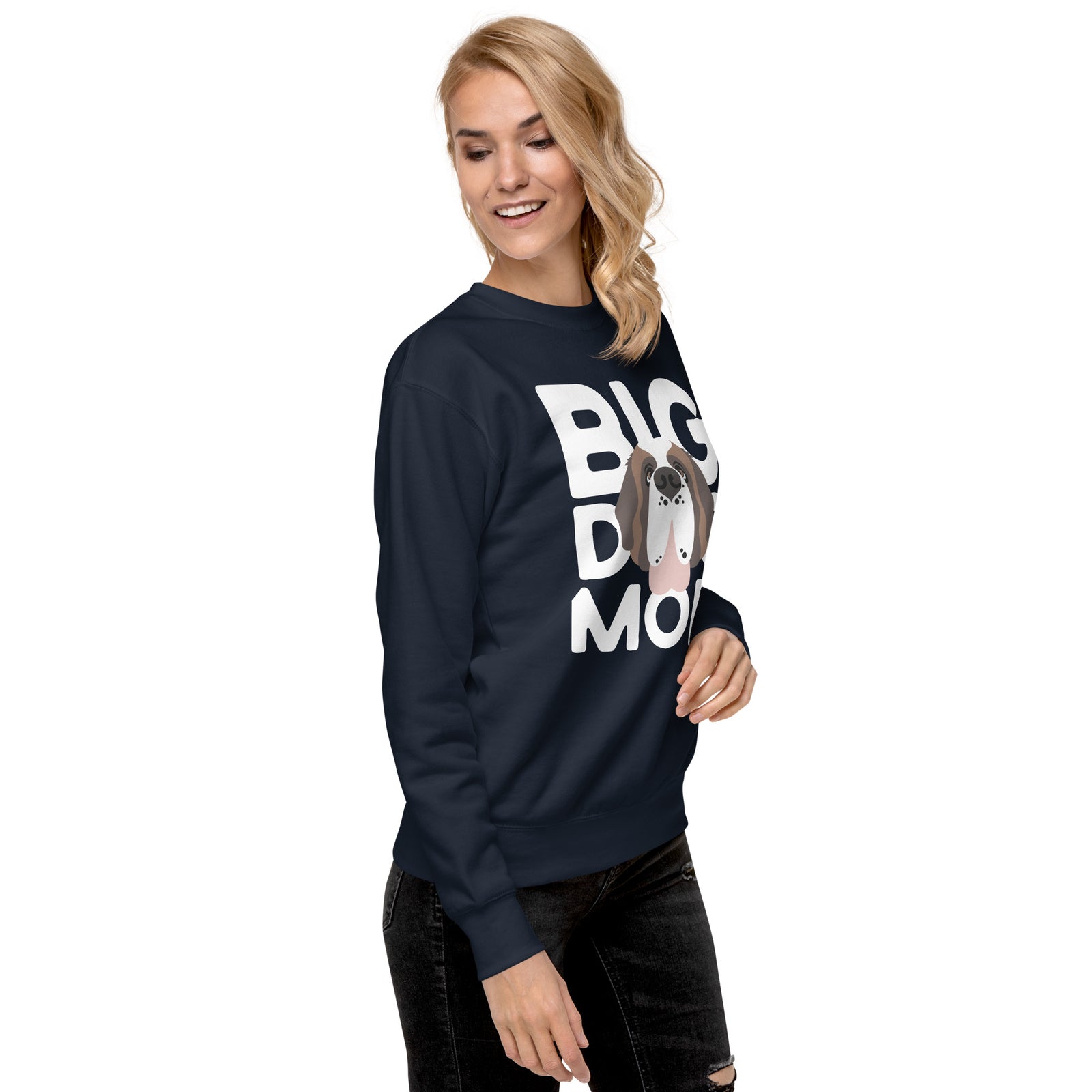 Big Dog Mom Saint Bernard Sweatshirt | Cozy Fleece Crewneck
