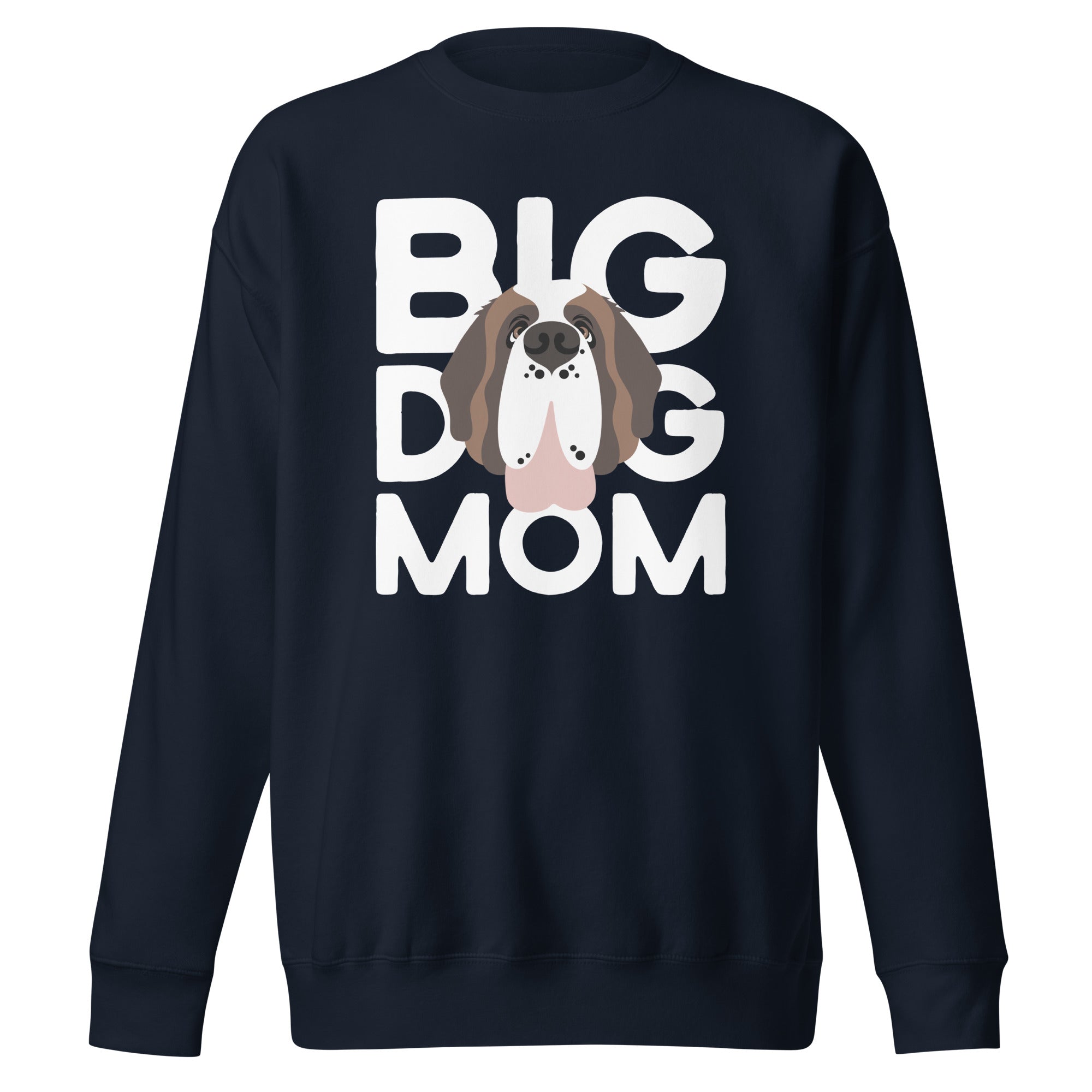 Big Dog Mom Saint Bernard Sweatshirt | Cozy Fleece Crewneck