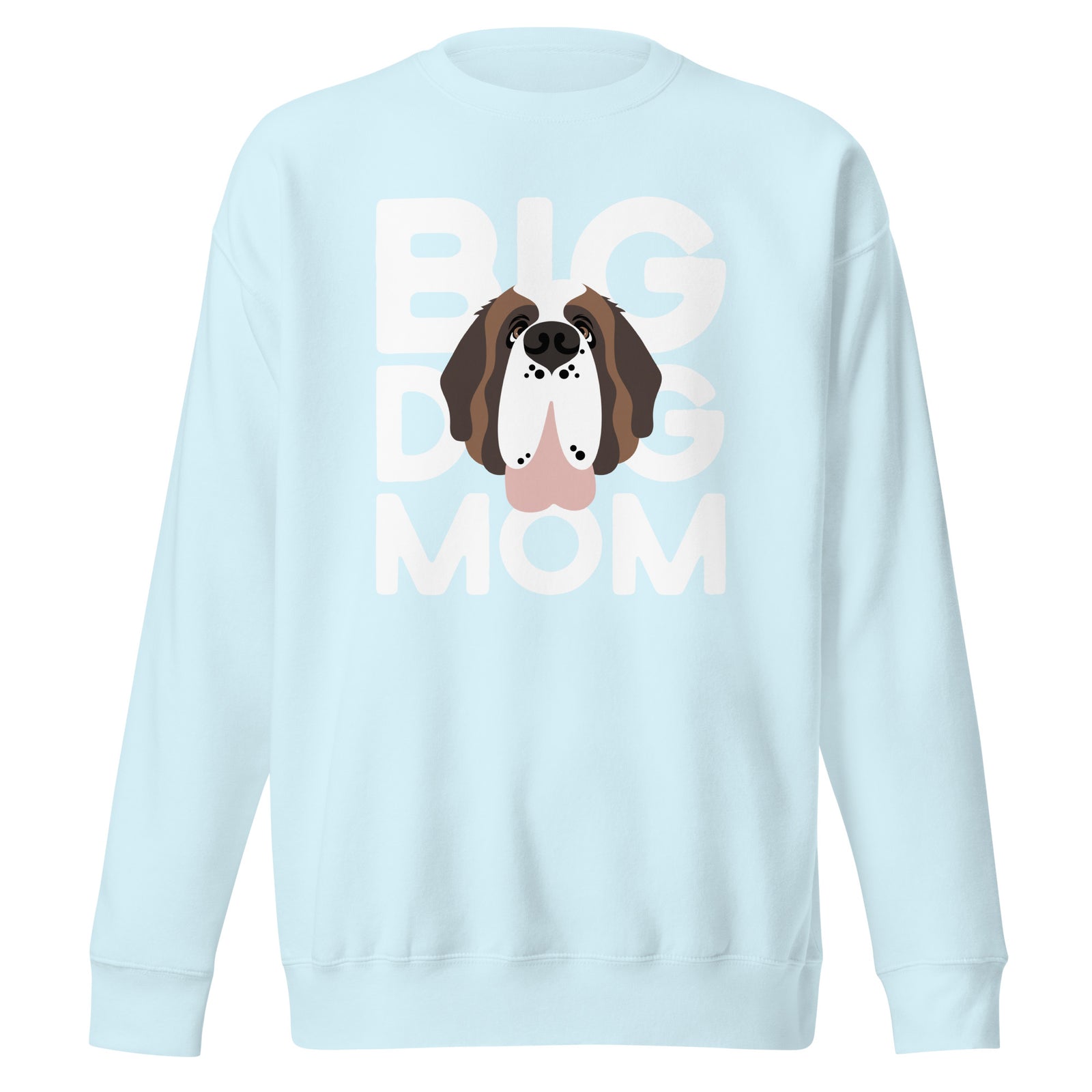Big Dog Mom Saint Bernard Sweatshirt | Cozy Fleece Crewneck