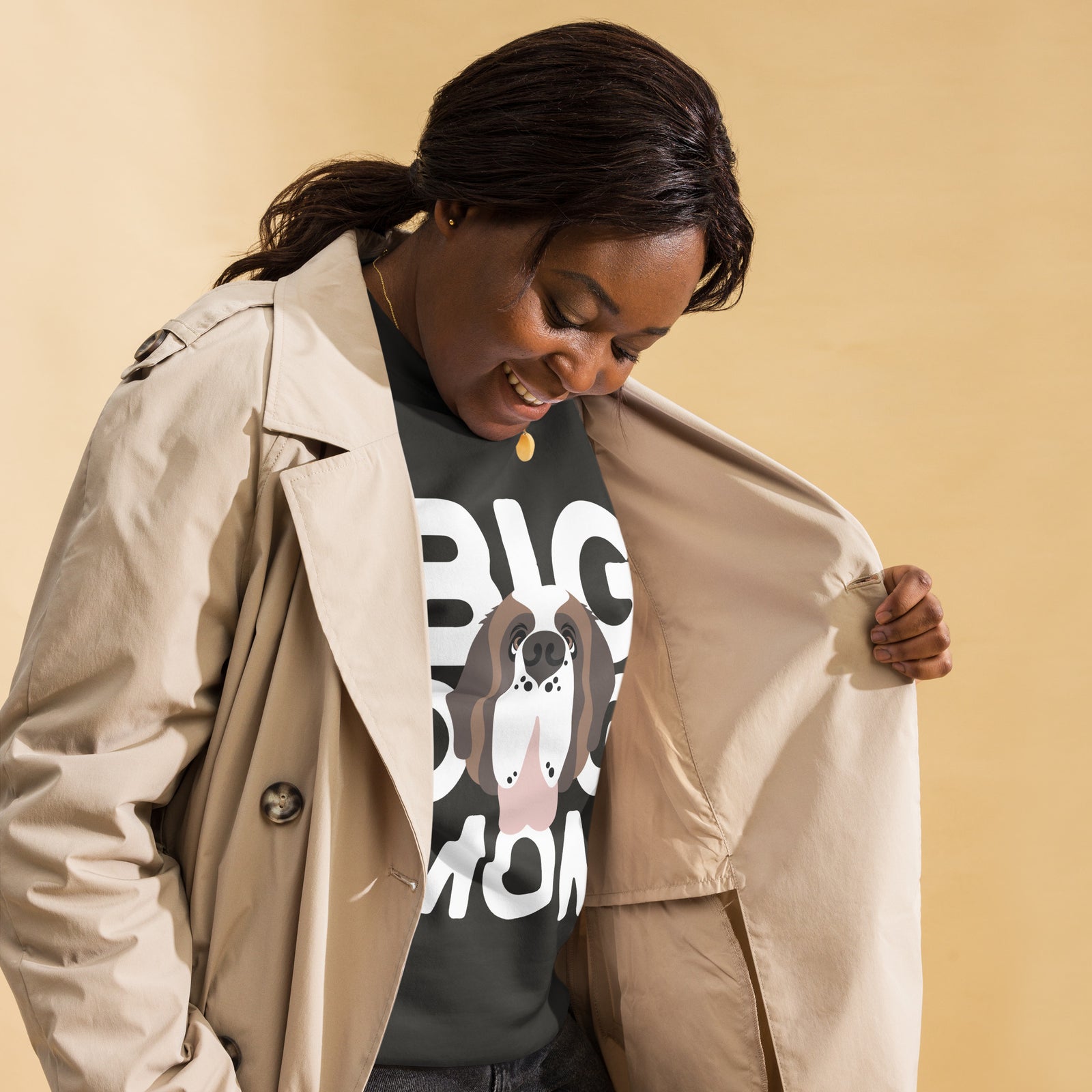 Big Dog Mom Saint Bernard Sweatshirt | Cozy Fleece Crewneck