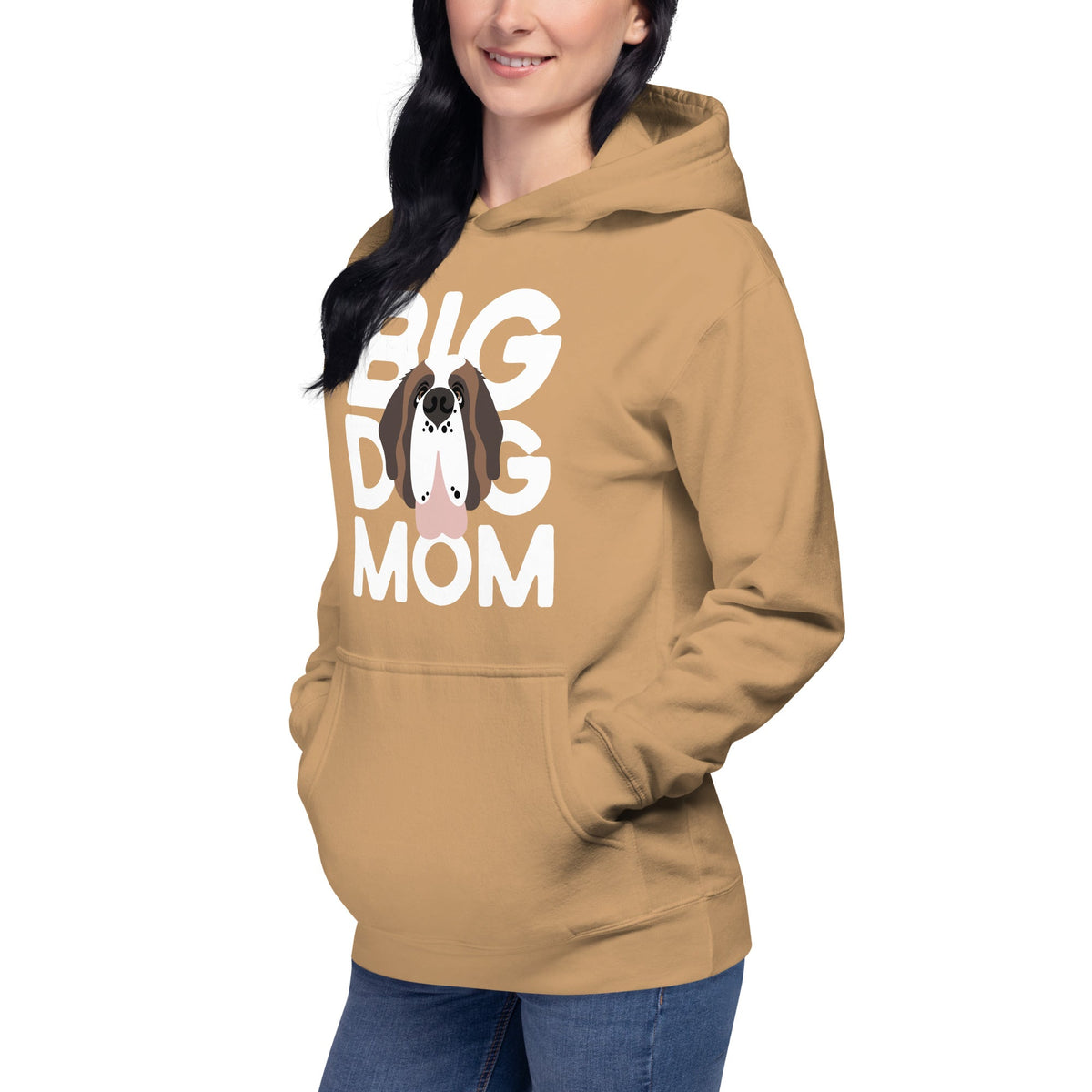Big Dog Mom Saint Bernard Hoodie - Lucy + Norman
