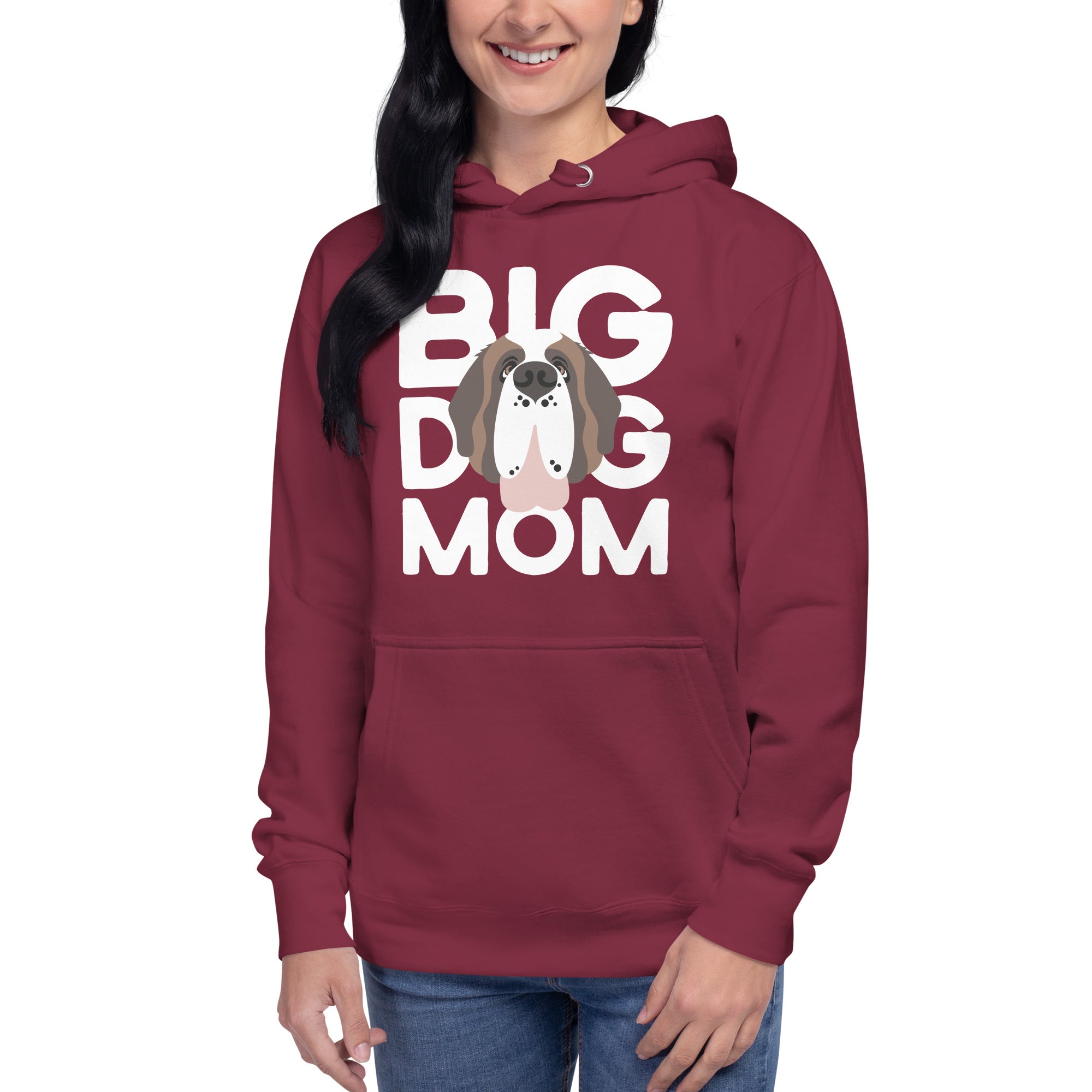 Big Dog Mom Saint Bernard Hoodie - Lucy + Norman