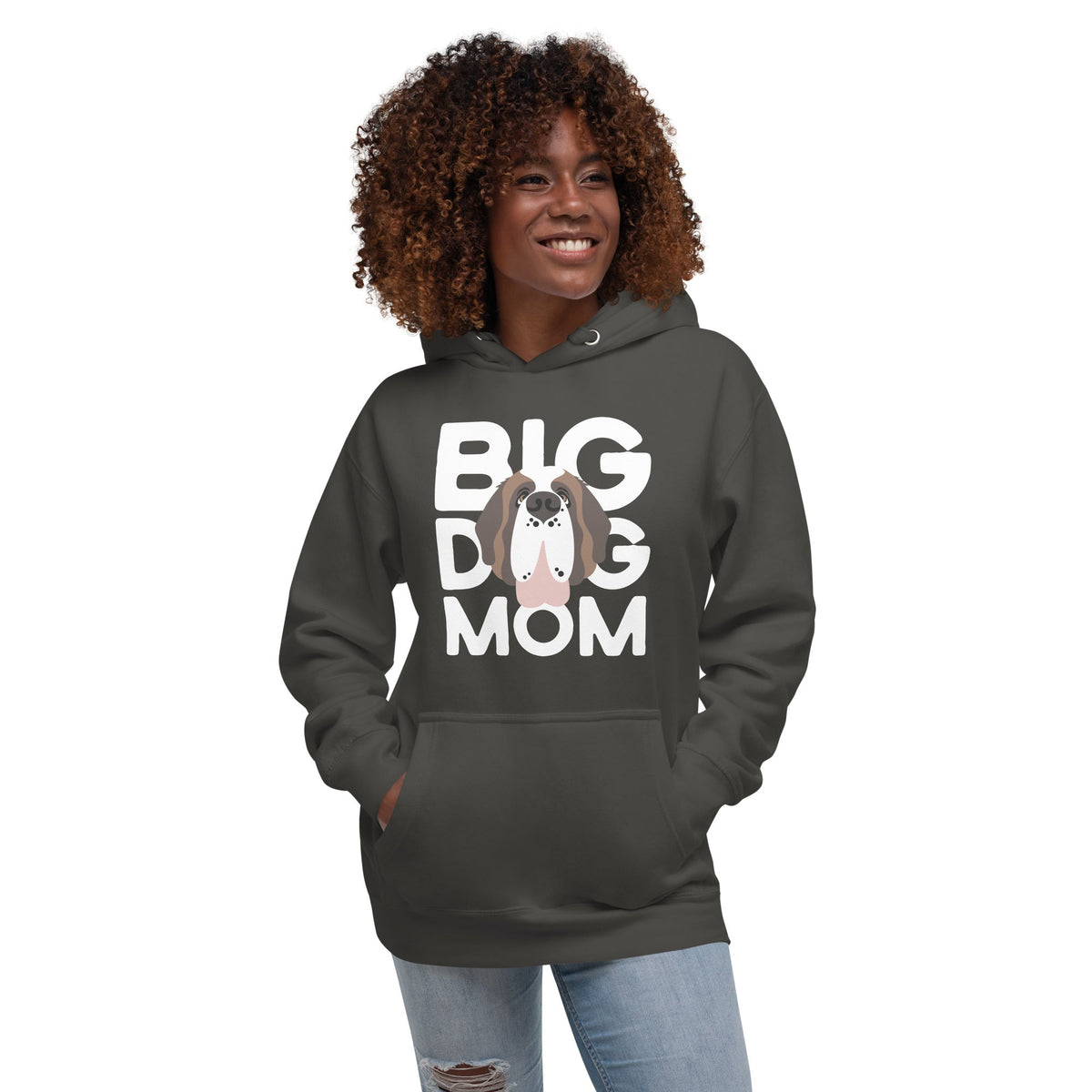 Big Dog Mom Saint Bernard Hoodie - Lucy + Norman