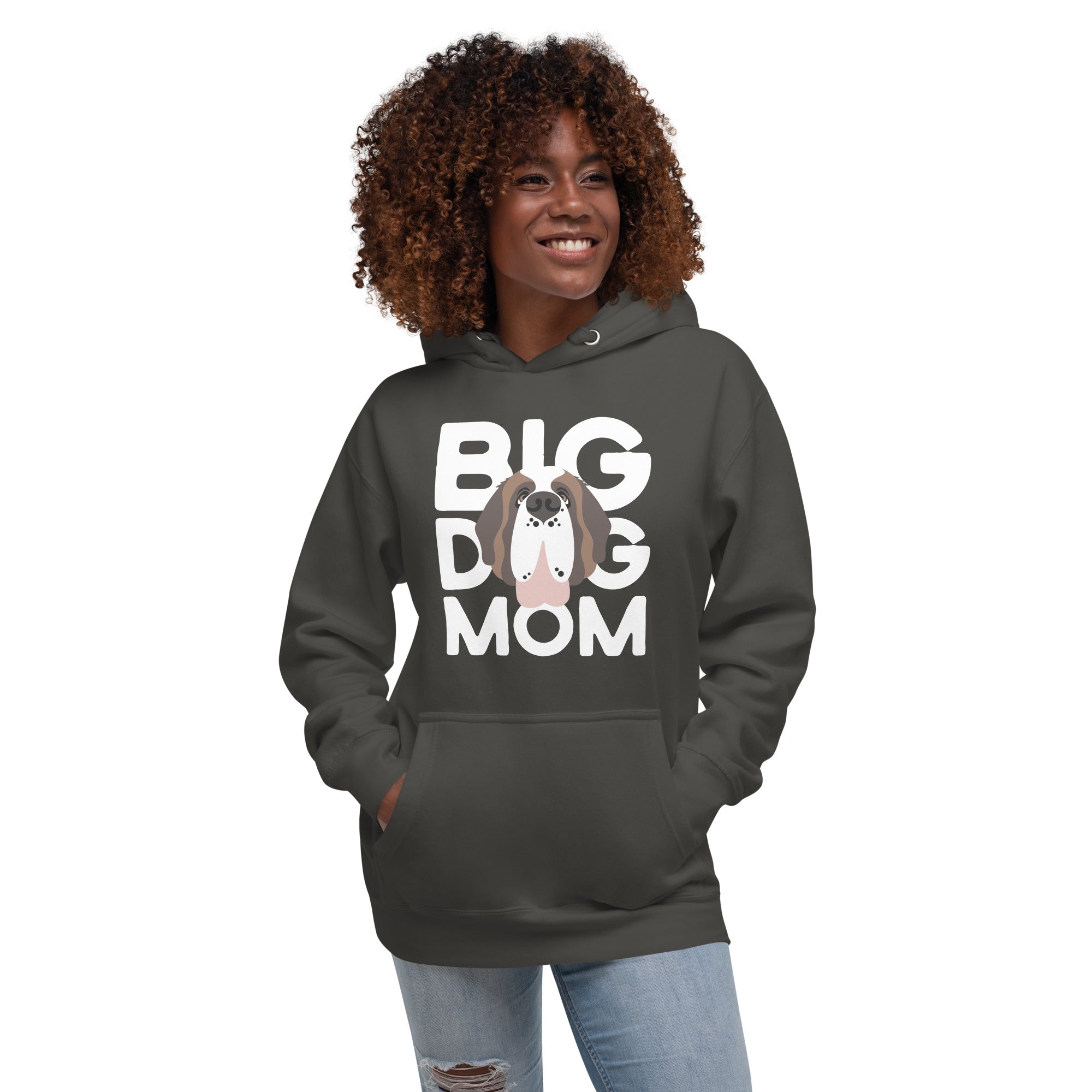 Big Dog Mom Saint Bernard Hoodie - Lucy + Norman