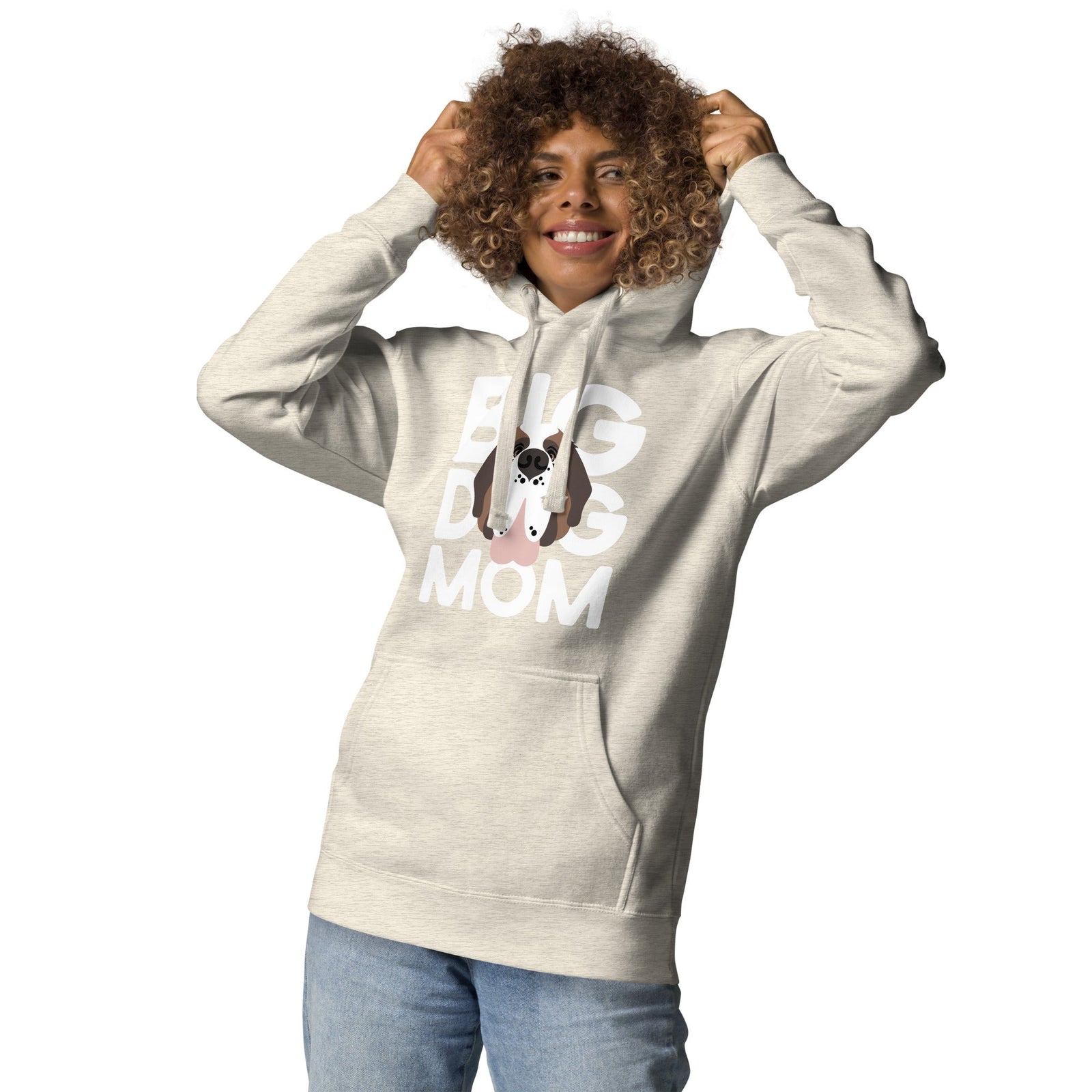 Big Dog Mom Saint Bernard Hoodie - Lucy + Norman