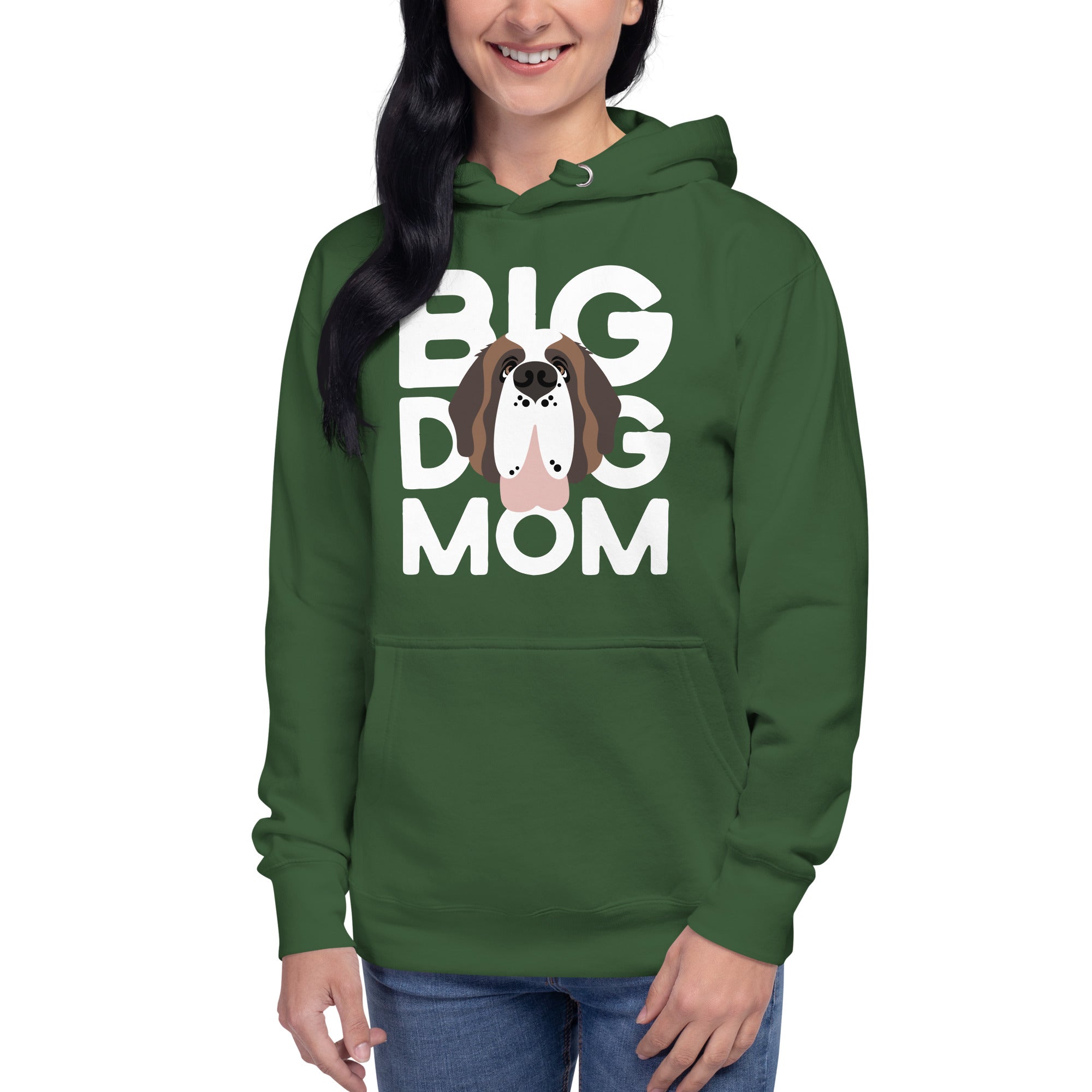 Big Dog Mom Saint Bernard Hoodie - Lucy + Norman