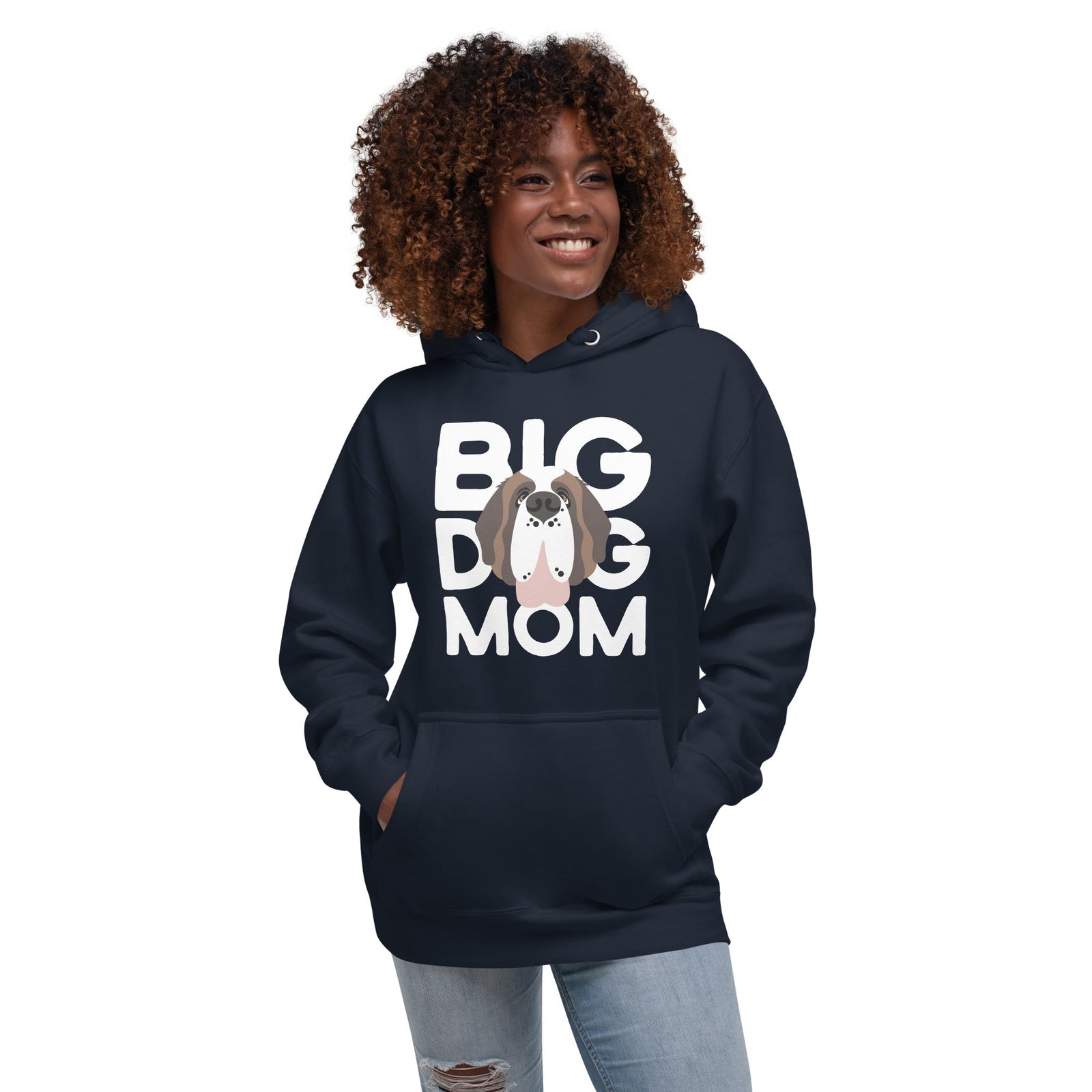 Big Dog Mom Saint Bernard Hoodie - Lucy + Norman
