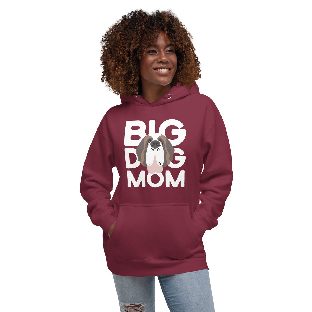 Big Dog Mom Saint Bernard Hoodie - Lucy + Norman