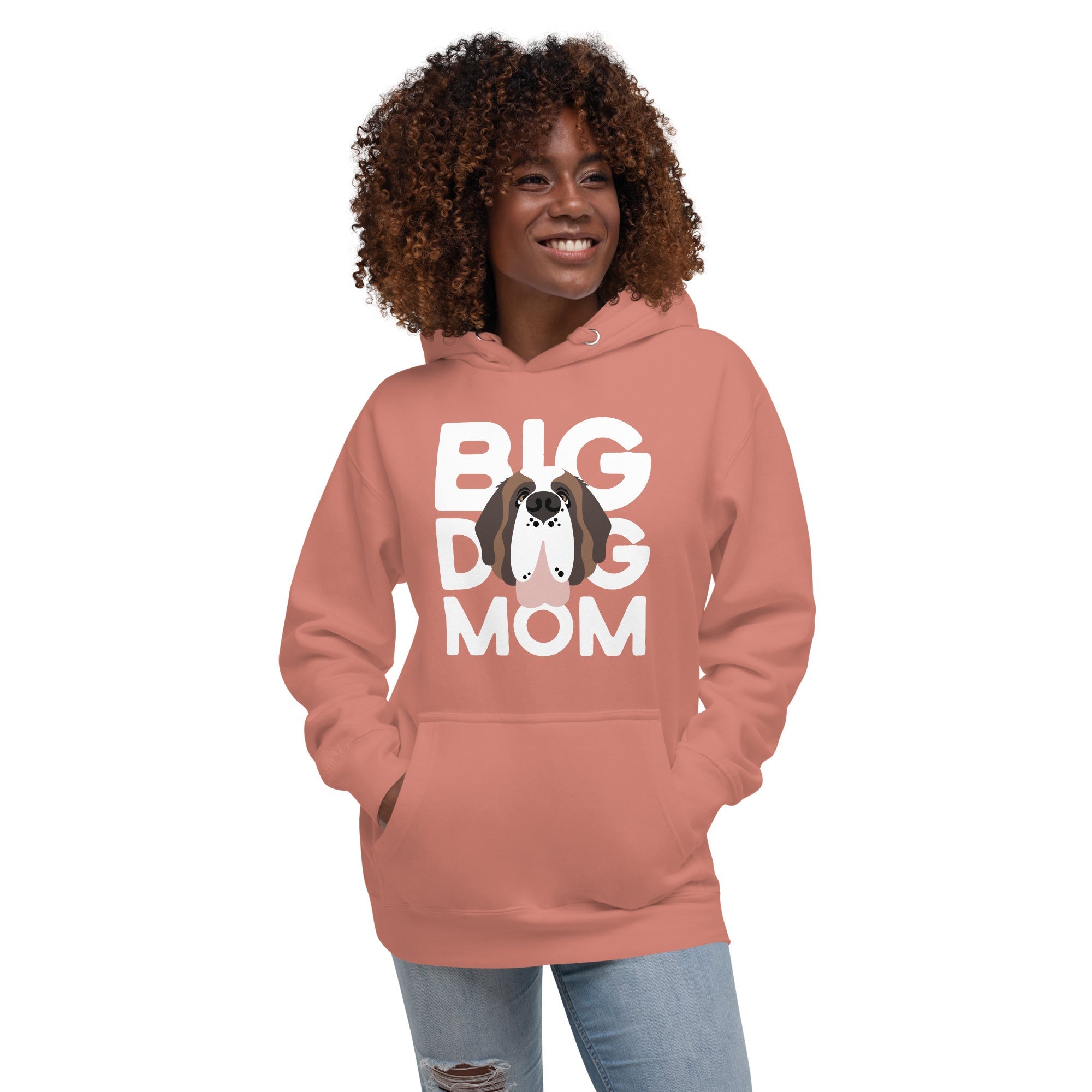 Big Dog Mom Saint Bernard Hoodie - Lucy + Norman